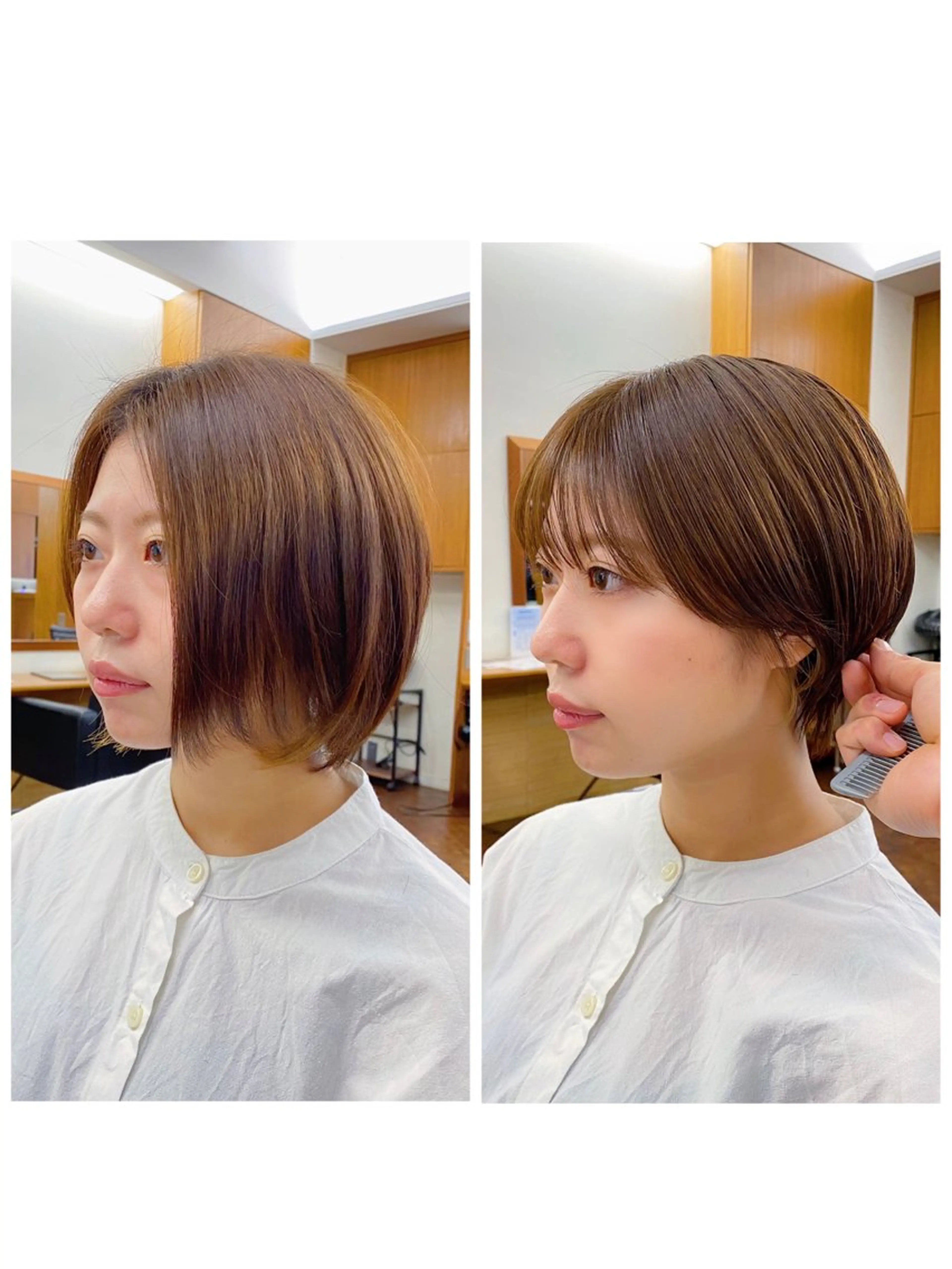 ショート 似合わせレイヤー/ パーマヘア/高倉のヘアスタイル