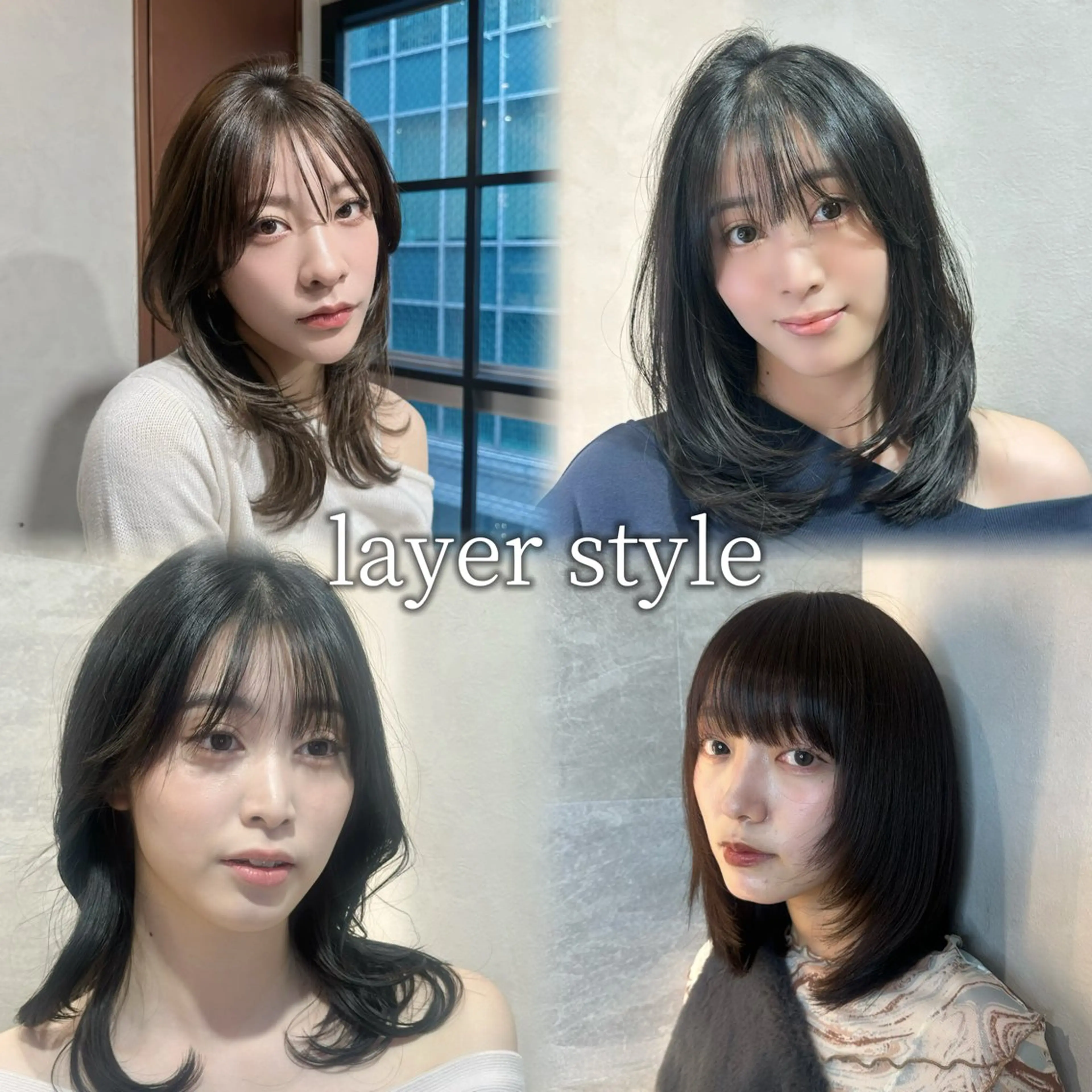 ミディアム カラー ボブ レイヤーカット カット ヘアカラー 縮毛矯正/ ✨艶髪/芦川優磨のヘアスタイル