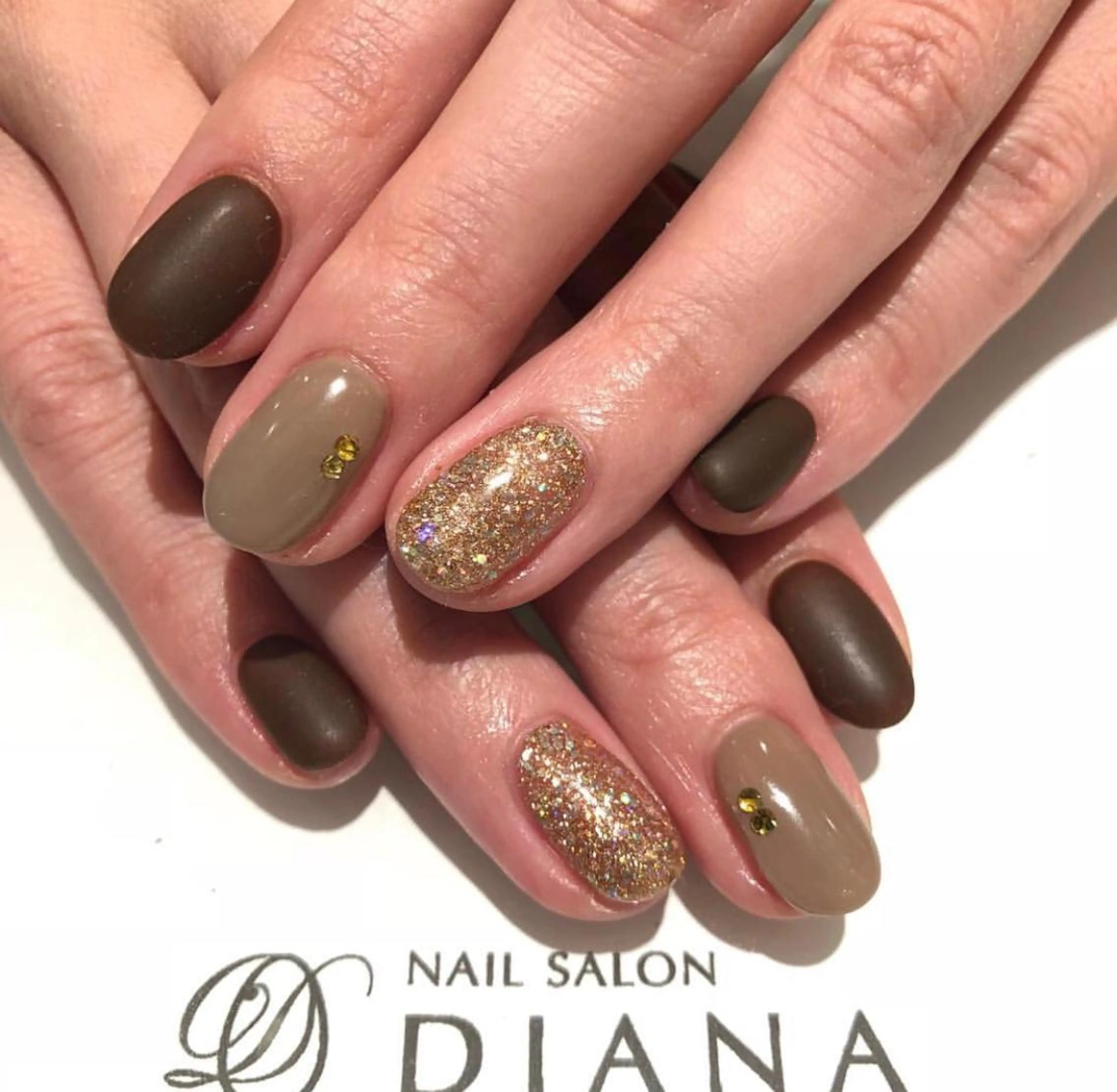 ショート カラー ネイル NAILSALON DIANAのネイルデザイン