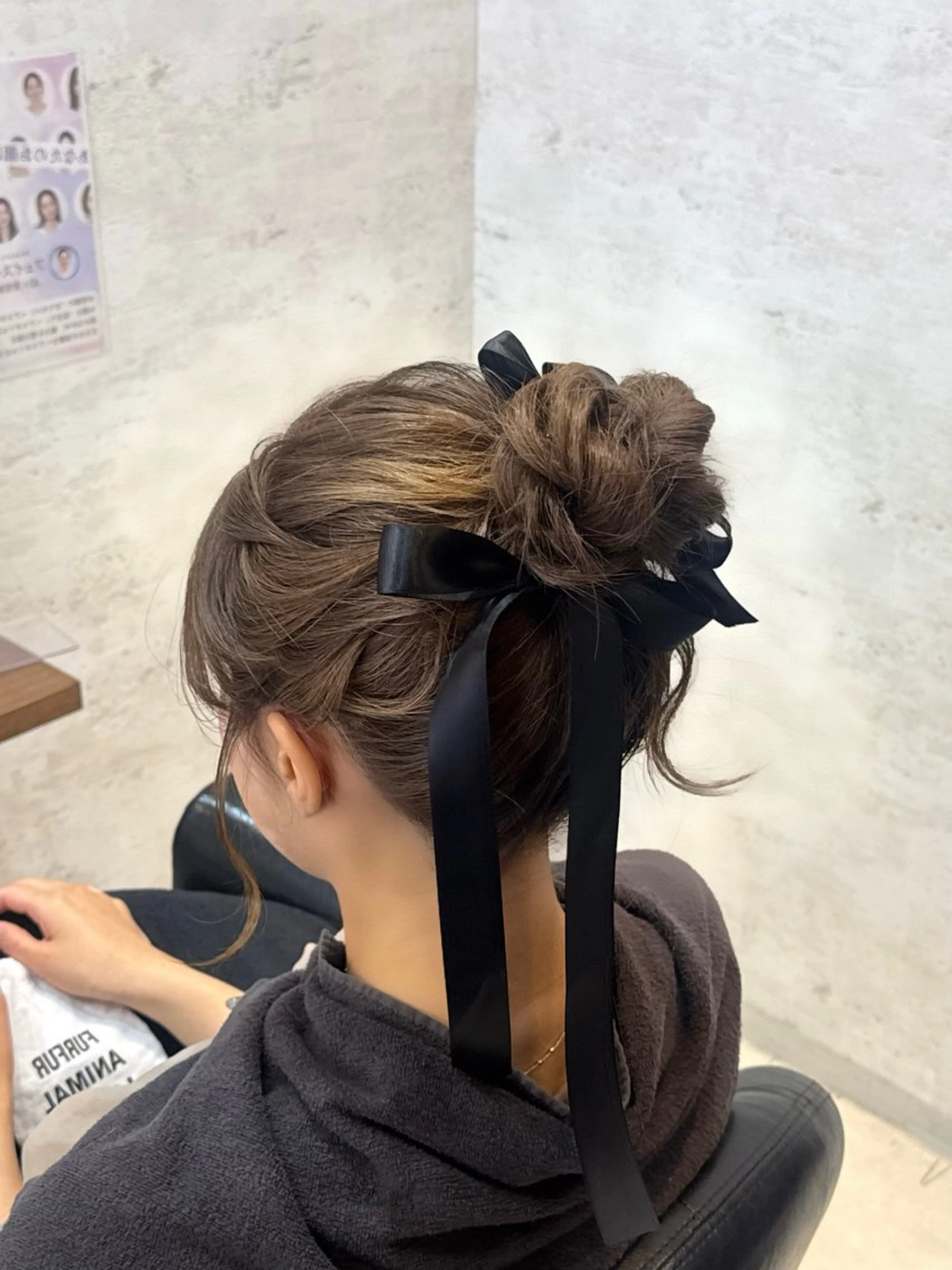 ミディアム お団子ヘア ヘアセット みりゅう ヘアメイク/美容師のヘアスタイル