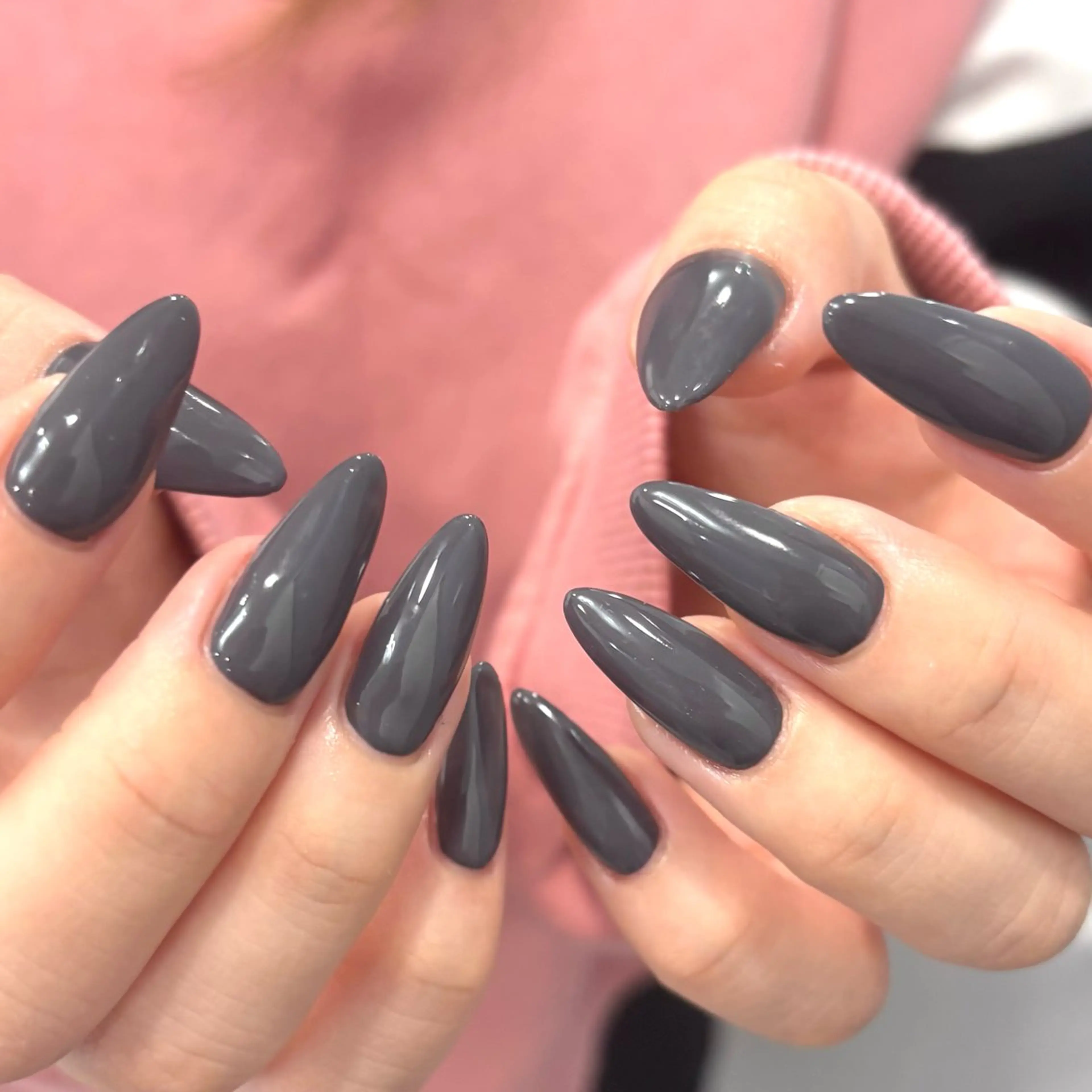 【練習モデル🔥】オフなし🎀チップ長さ出し10本ワンカラーの写真