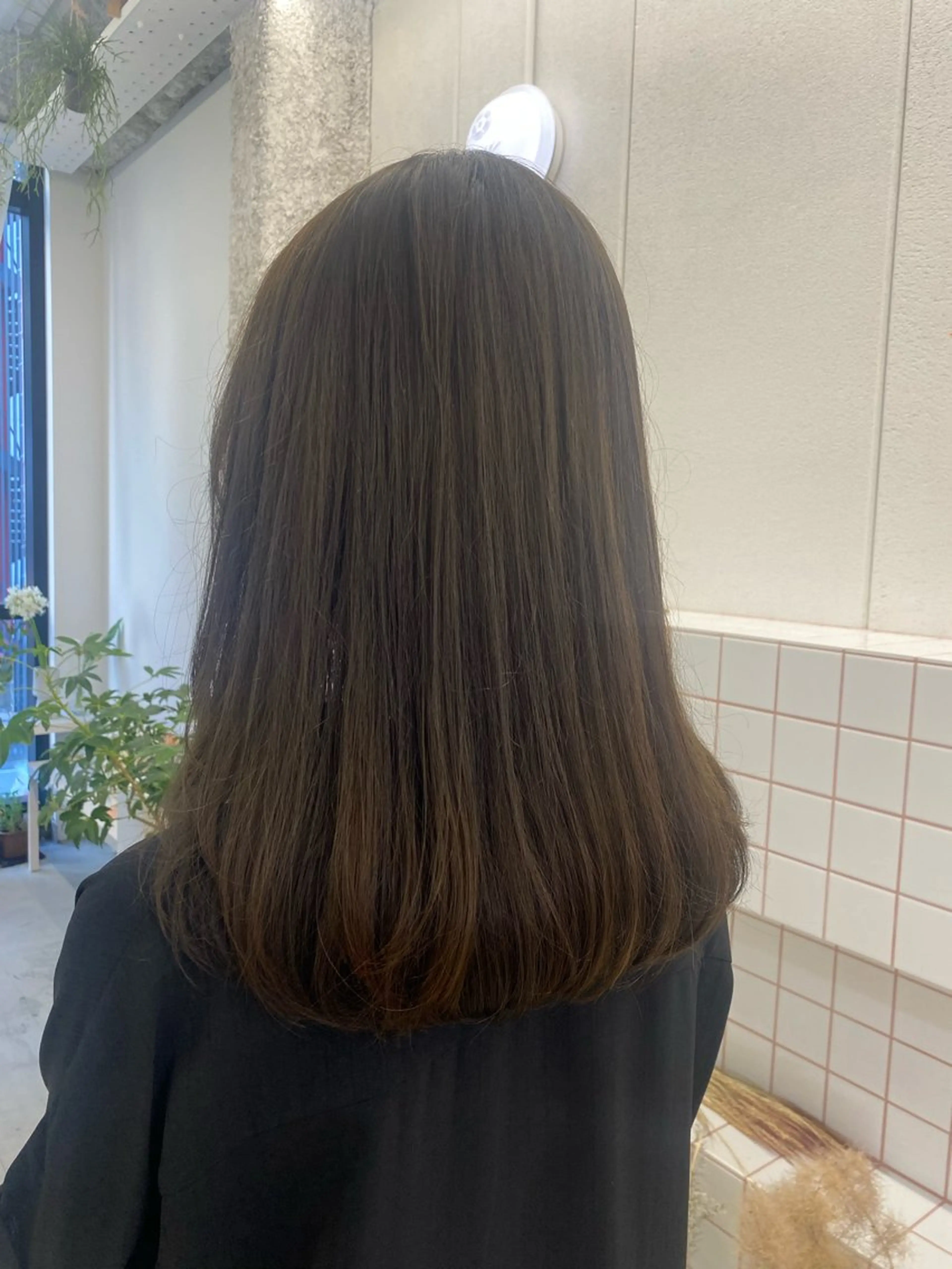 ミディアム カット ヘアカラー トリートメント 🌻花屋併設🌻濱 幸帆のヘアスタイル