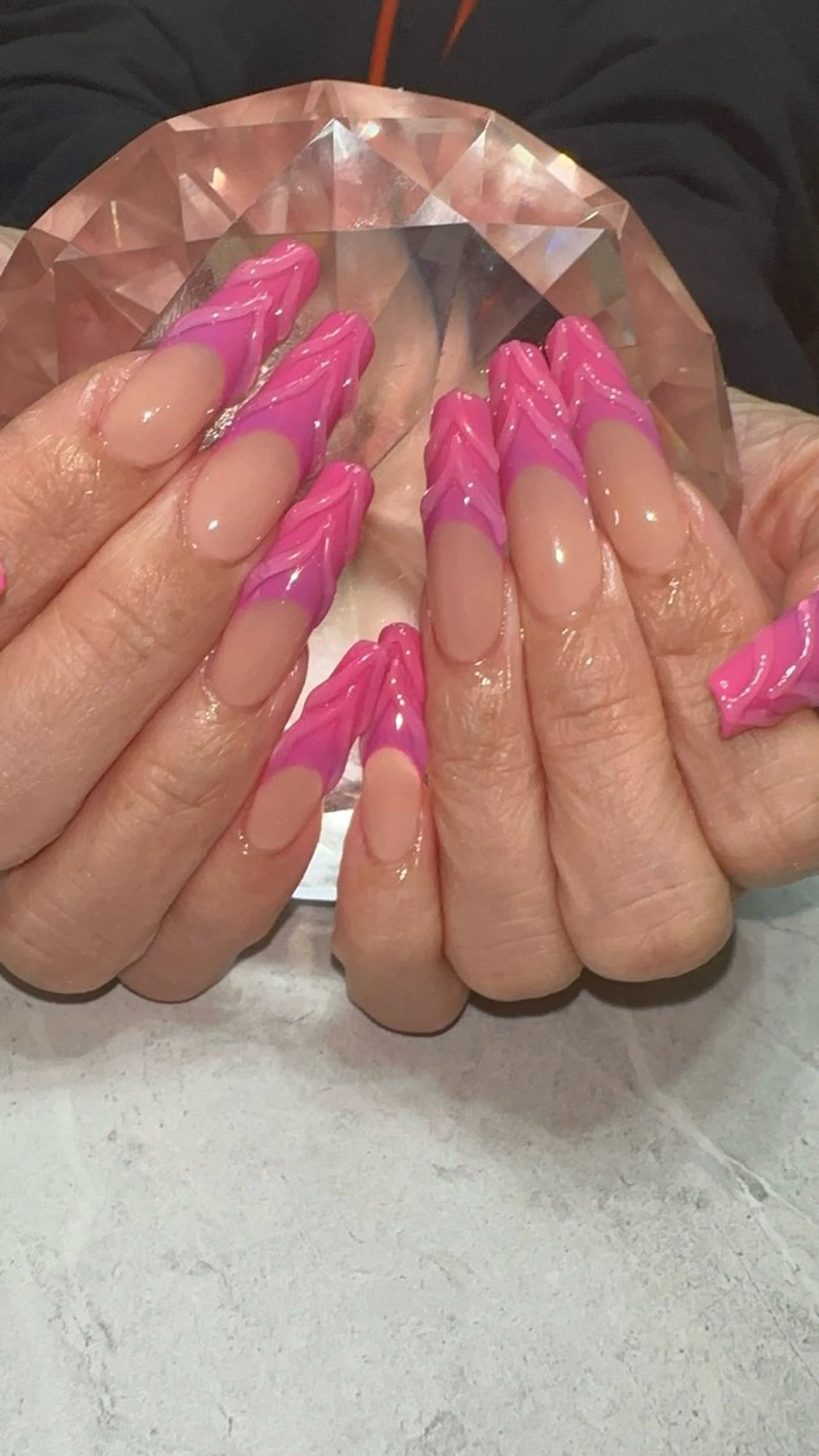 ネイル フレンチネイル グラデーション ハンドネイル with nail.のネイルデザイン