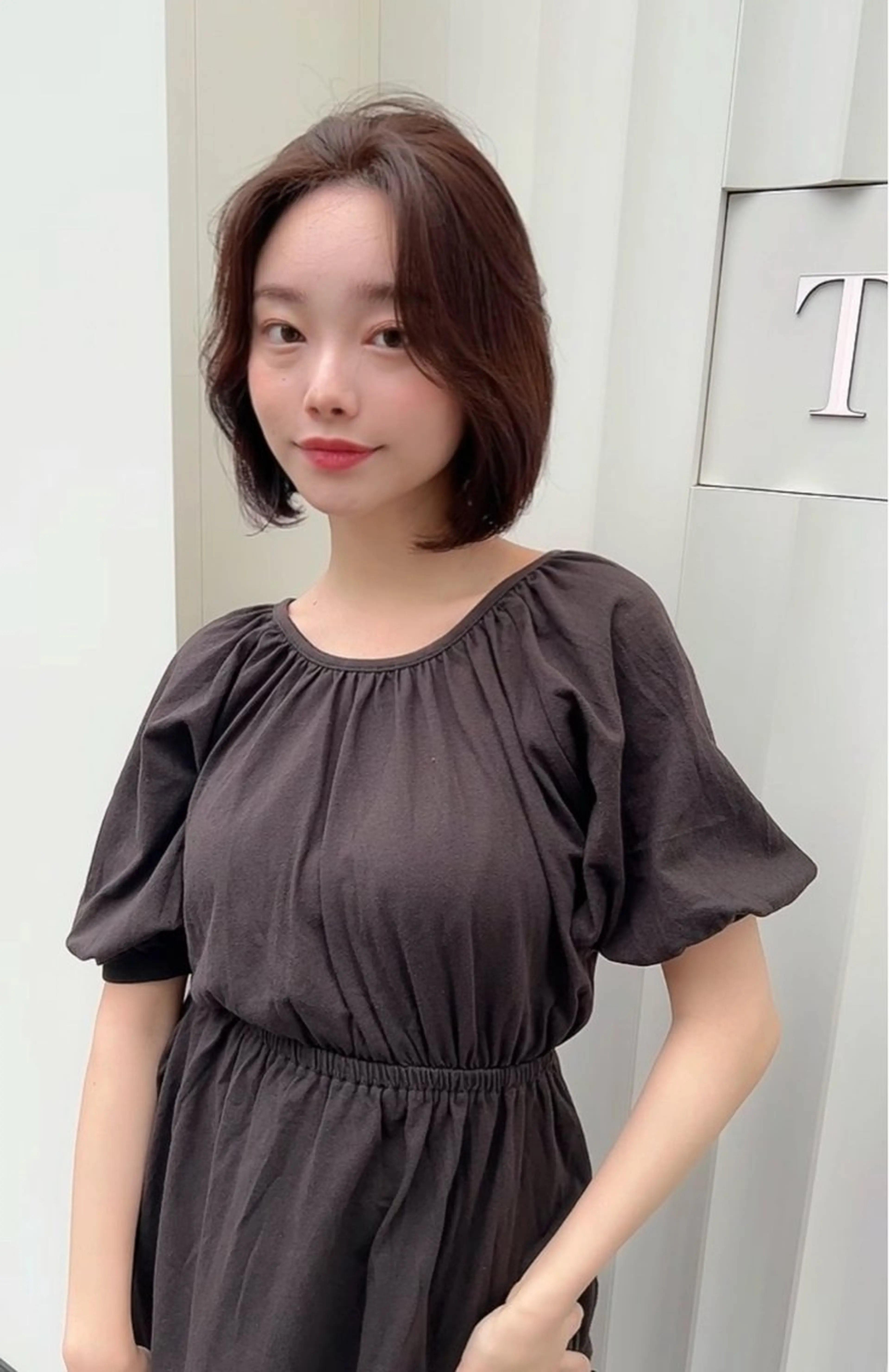 ショート カラー ボブ ボブ/レイヤー /植原健太のヘアスタイル