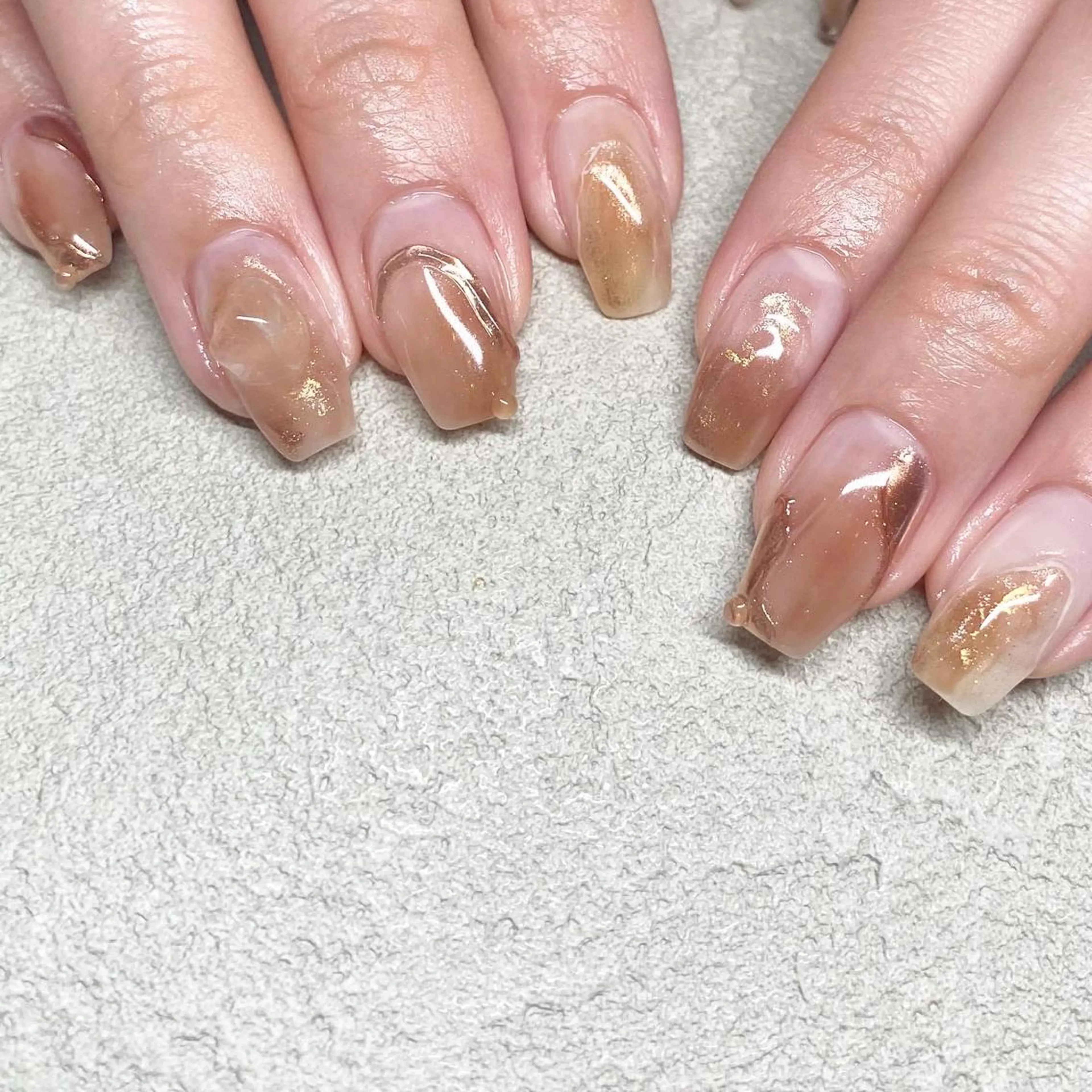 ネイル アートネイル ニュアンスネイル 春ネイル 夏ネイル ハンドネイル 山田 貴子のネイルデザイン