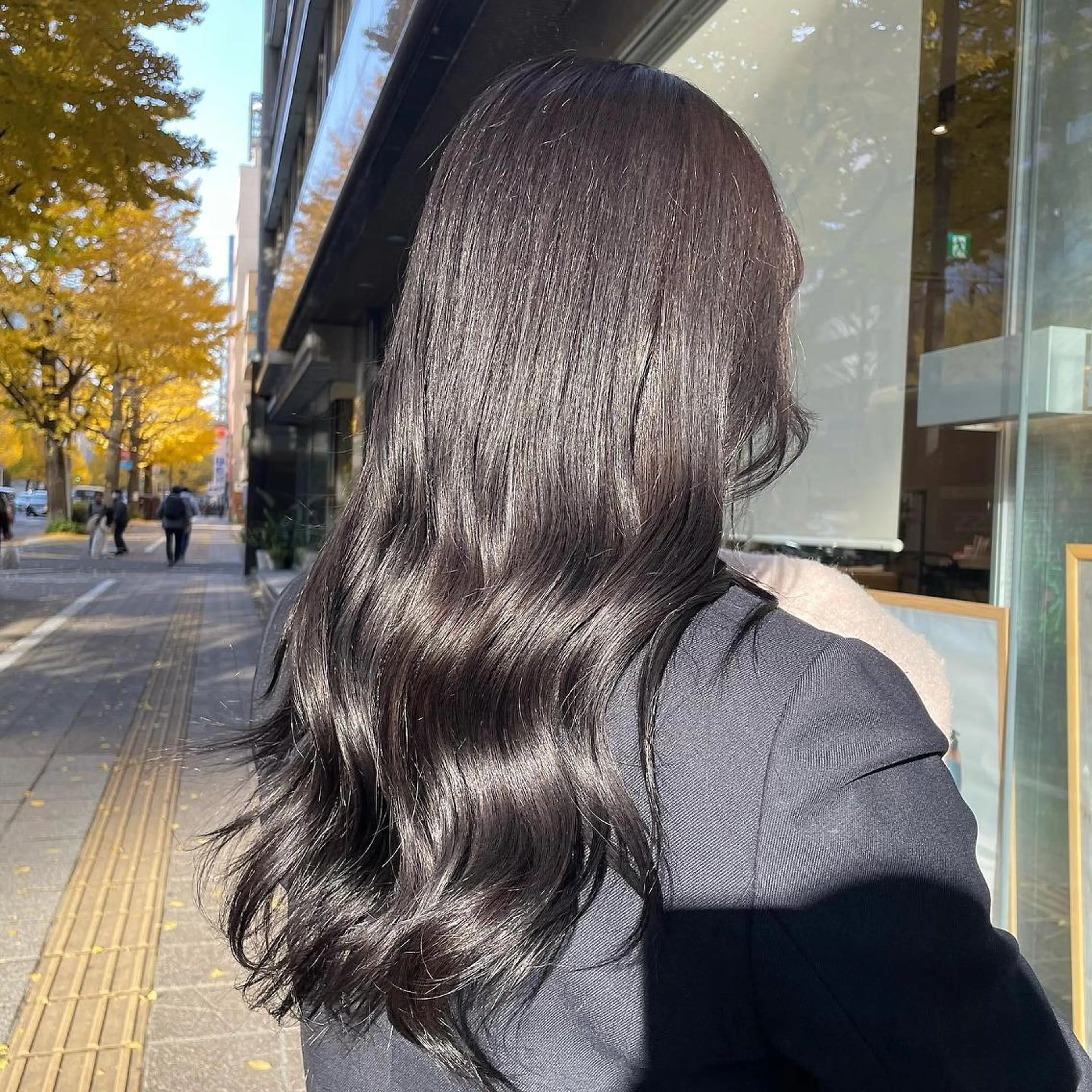 カラー ヘアアレンジ ブリーチ 透明感カラー ラベンダーカラー ブリーチなしカラー 𝙢𝙞𝙮𝙪🎀 girly hairのヘアスタイル