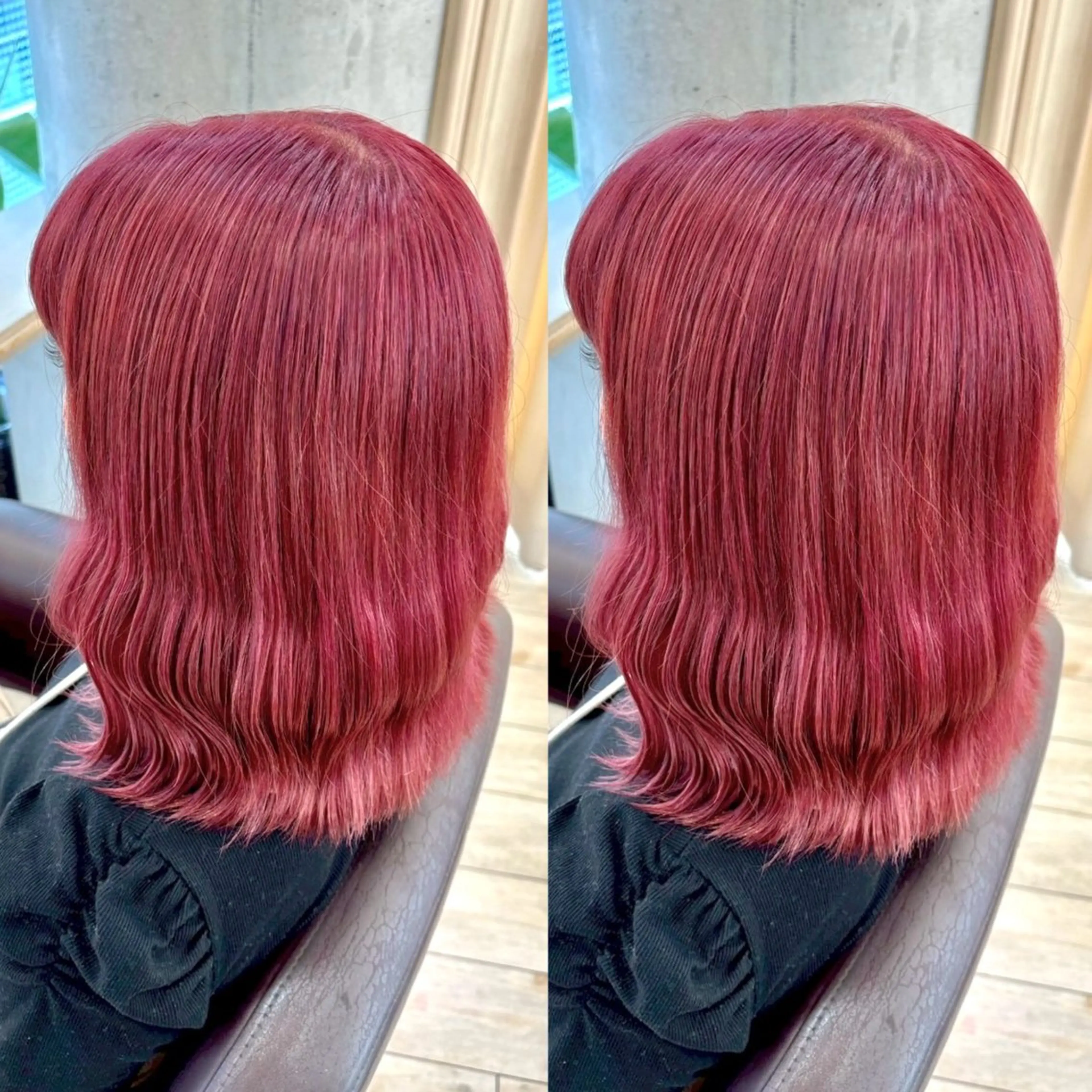 カラー ブリーチ ピンクカラー ヘアカラー ヘアメ🎀推しカラー 🥣横浜/しほ🧸のヘアスタイル