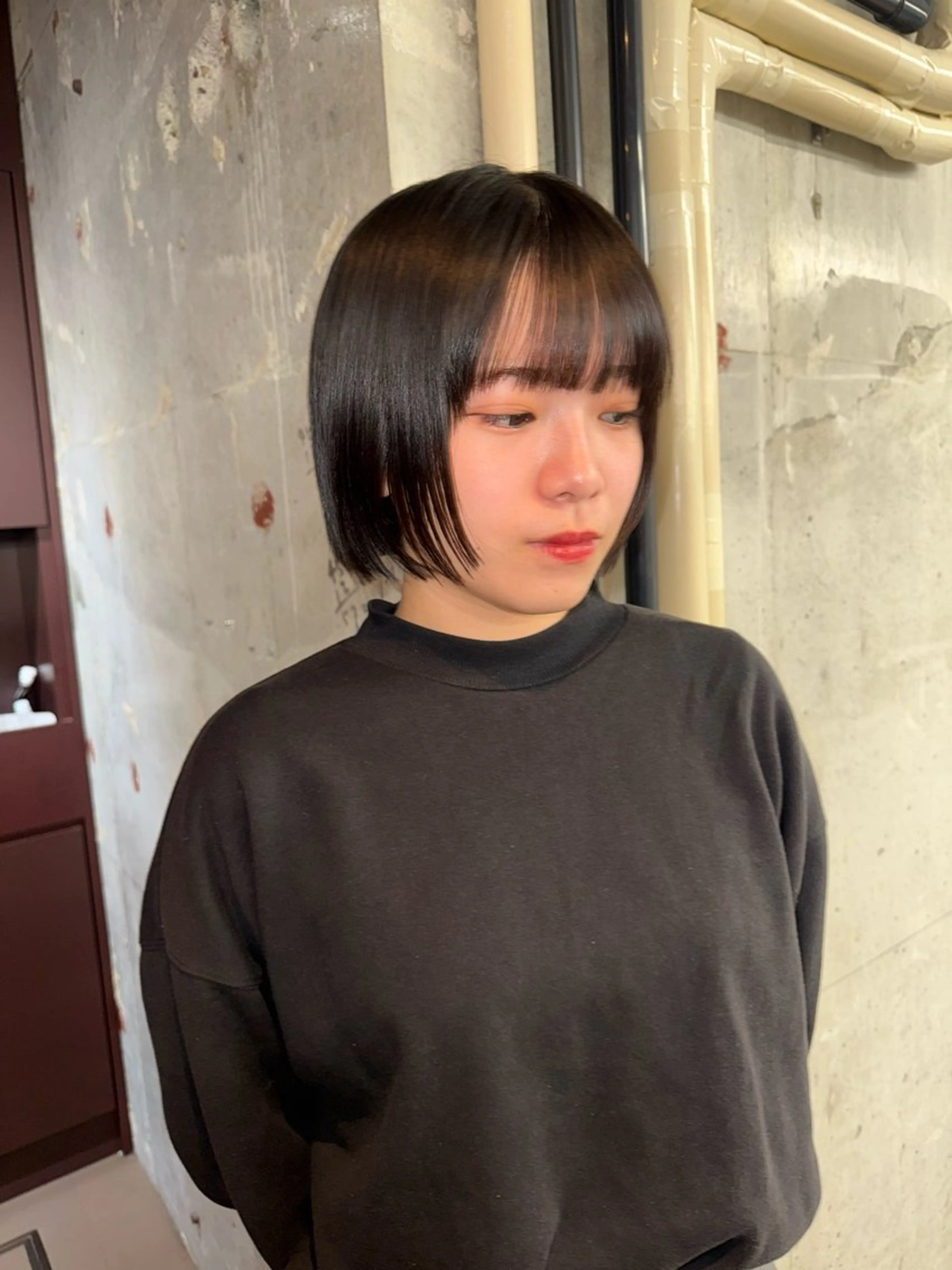 ミディアム 鶴舞ショートカット モデルnanamiのヘアスタイル