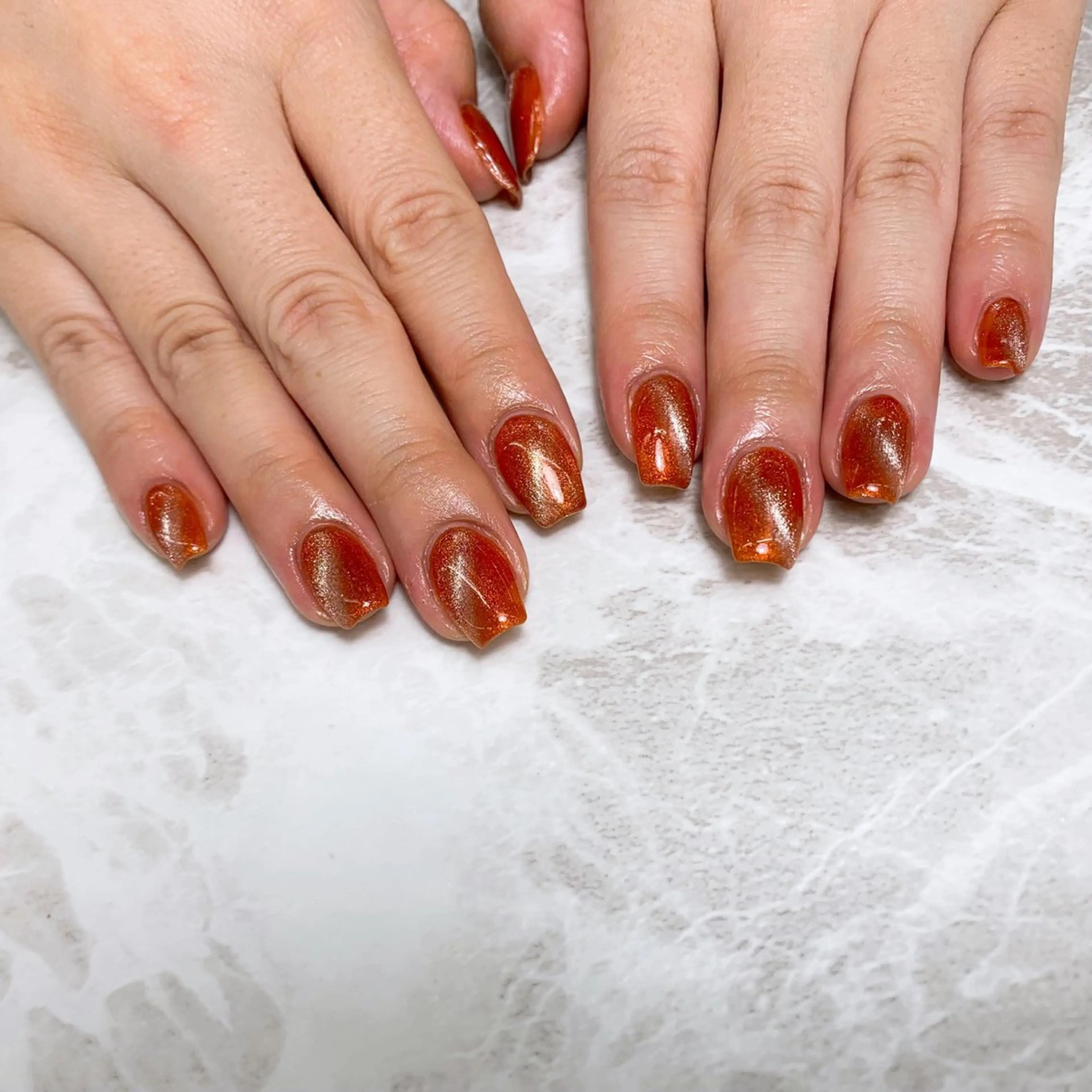 ネイル マグネットネイル ⭐︎休業中の練習⭐︎ JNA認定講師髙橋のネイルデザイン