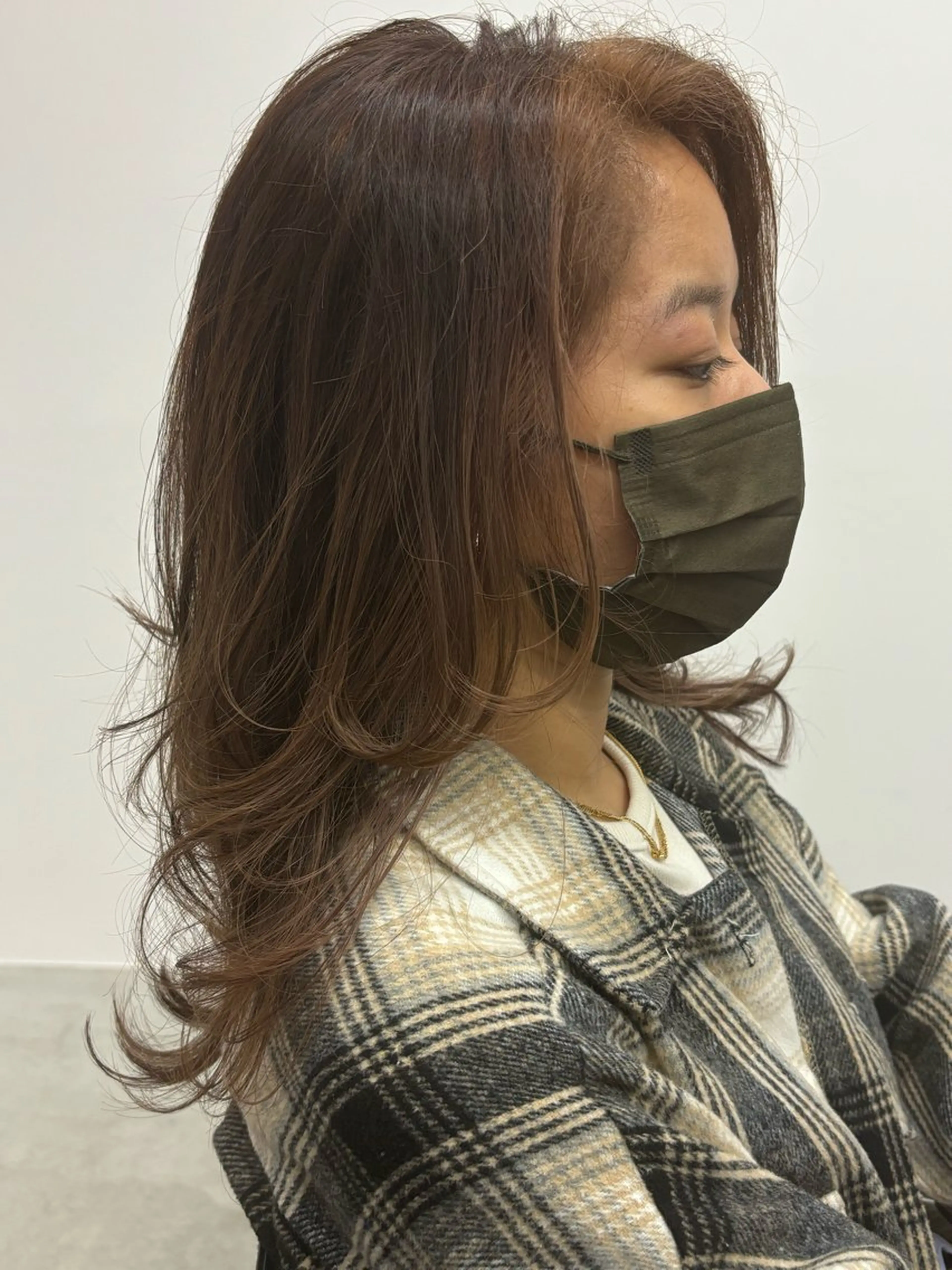 セミロング カラー Telasu 🐈ゆうかのヘアスタイル