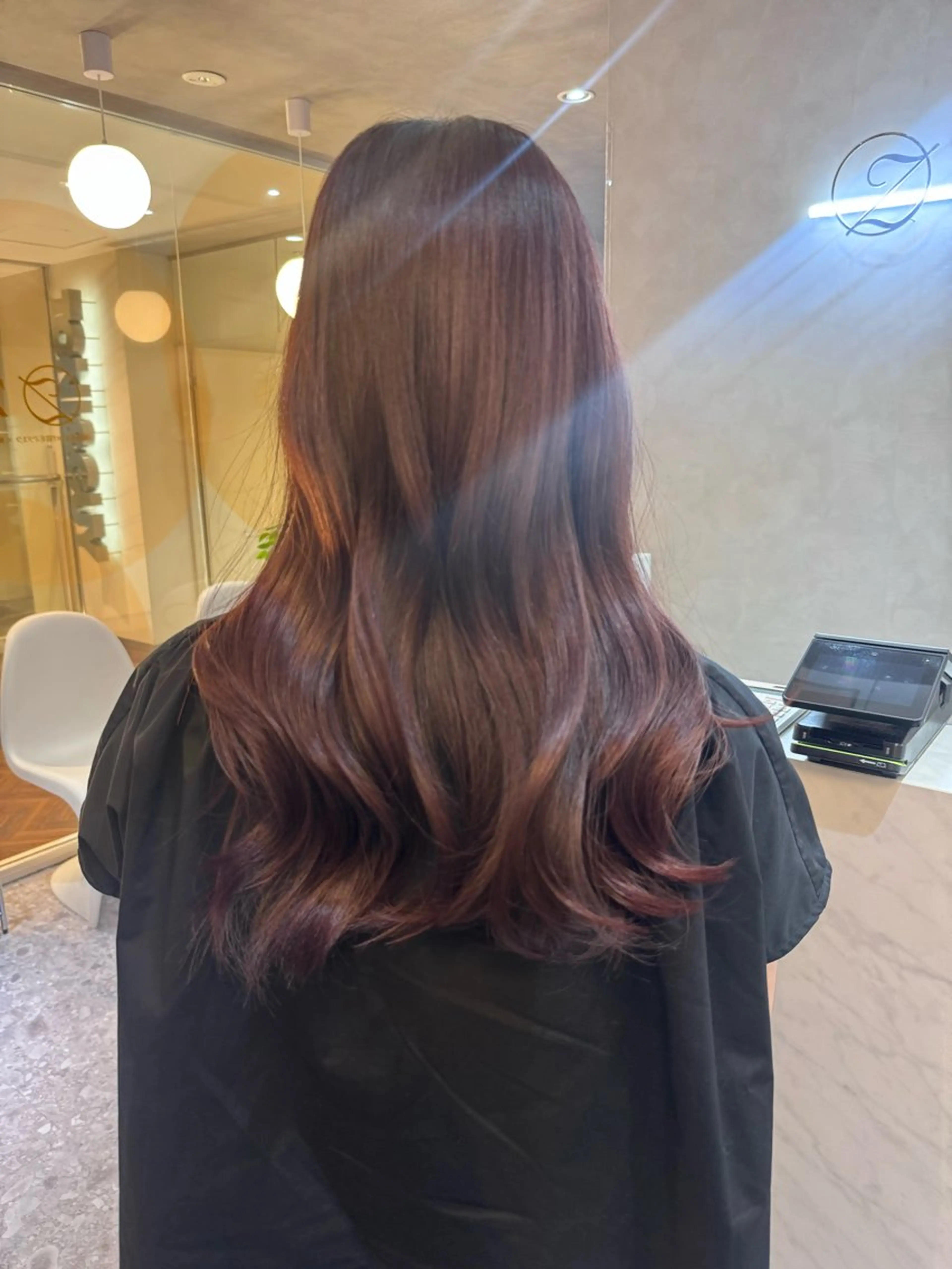 セミロング カラー カット ヘアカラー トリートメント 🎀髪質改善/艶髪/ 艶カラー🎀浅田涼風のヘアスタイル