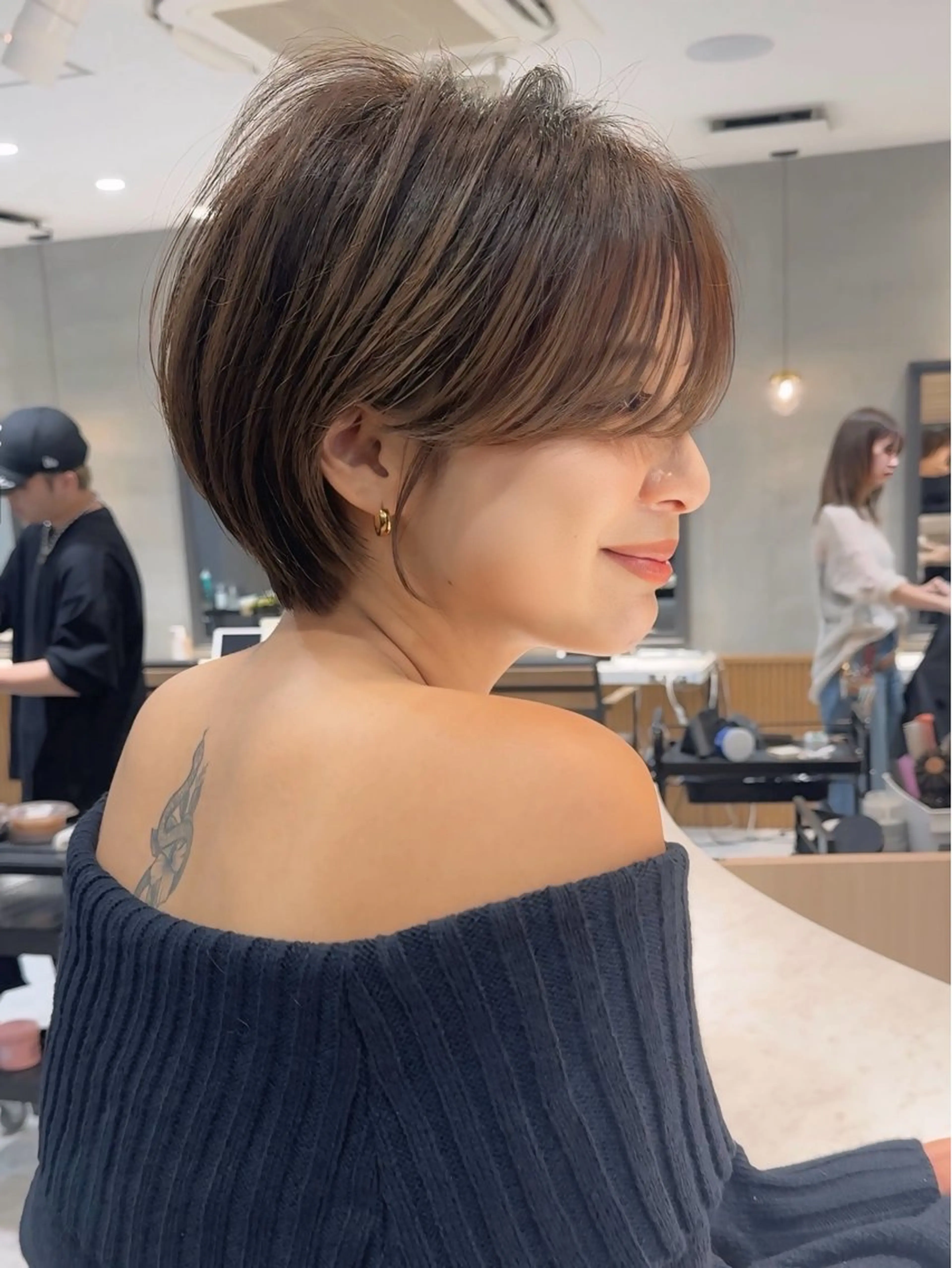 【まとめて1日で✨】似合わせカット➕髪質改善ストレート＋ケアカラー＋🩵トリートメント🩵の写真