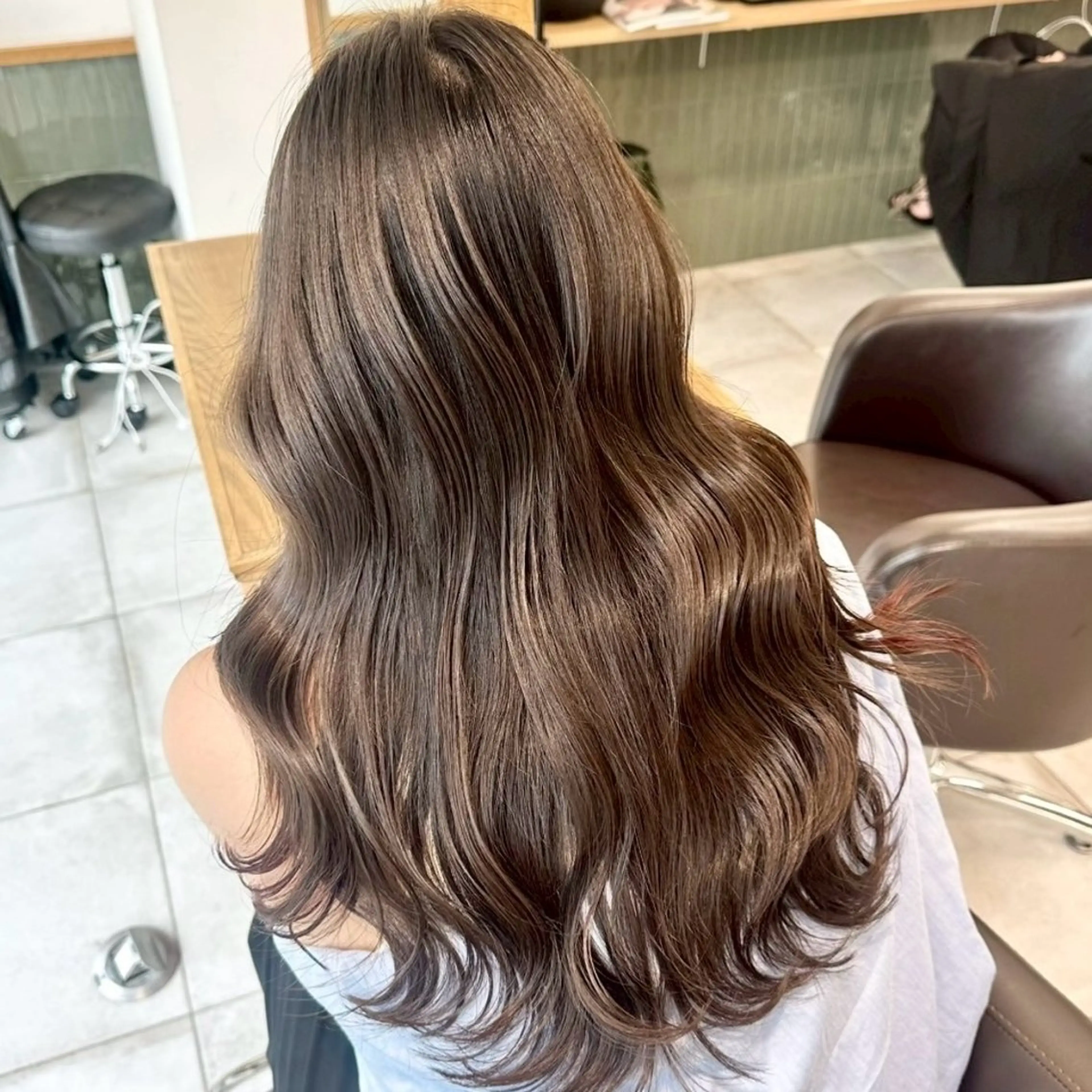 ロング カラー ヘアカラー トリートメント ️髪質改善カラー /美髪矯正🎀こゆきのヘアスタイル