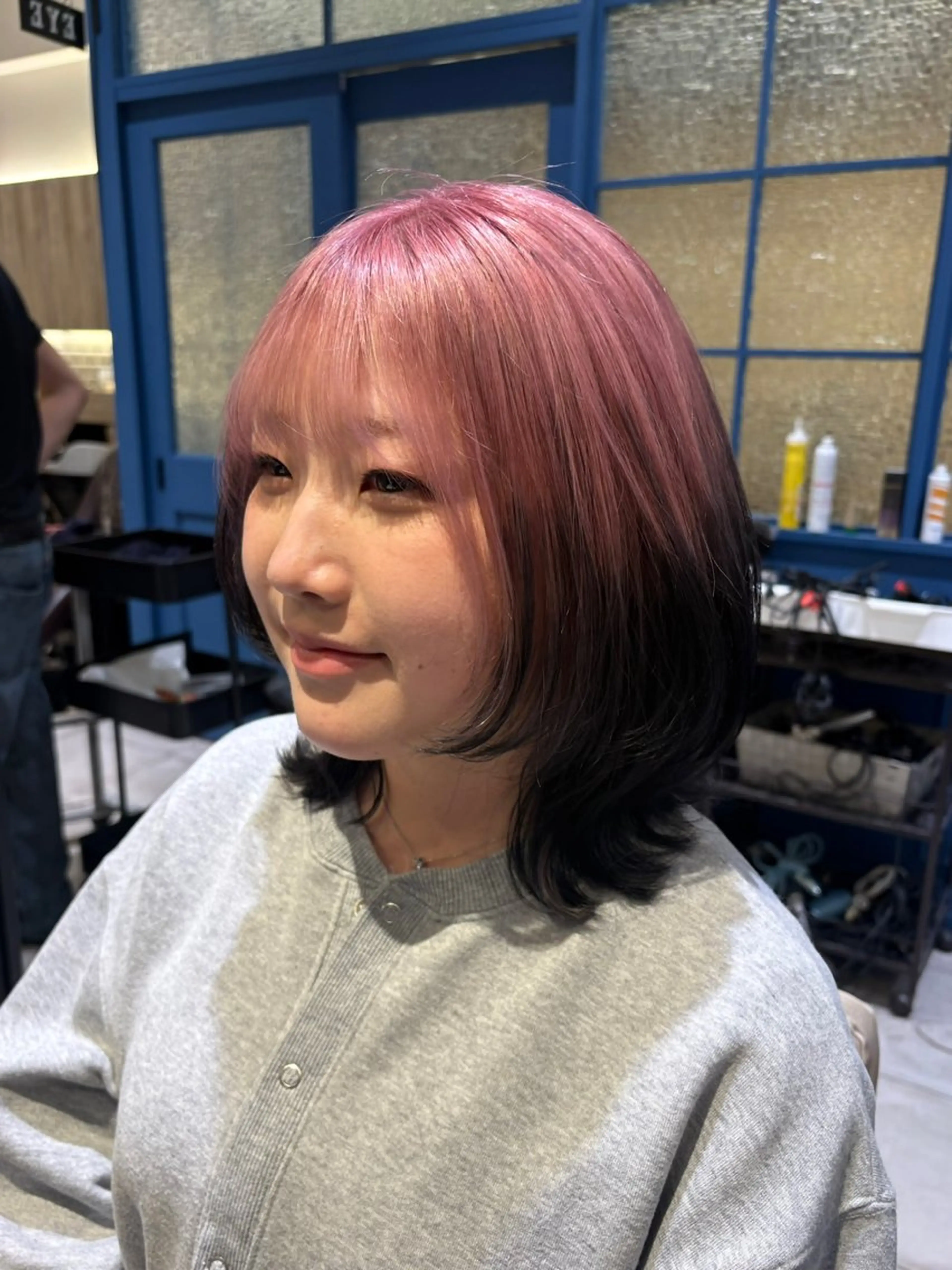 ミディアム カラー ヘアカラー 吉原葵/ハイトーン /インナーカラーのヘアスタイル