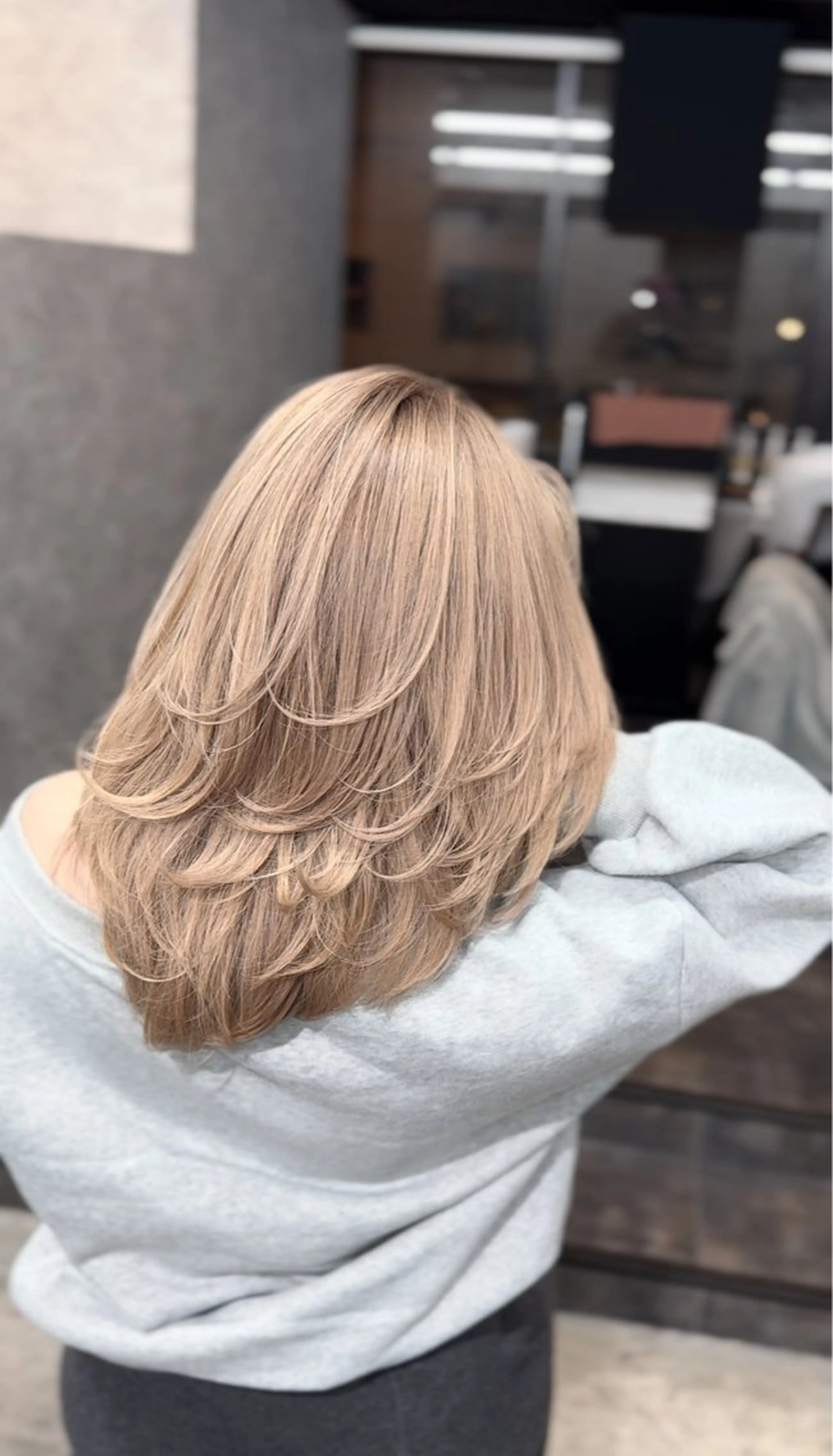 セミロング ヘアカラー hair &eye LAWE.店長のヘアスタイル