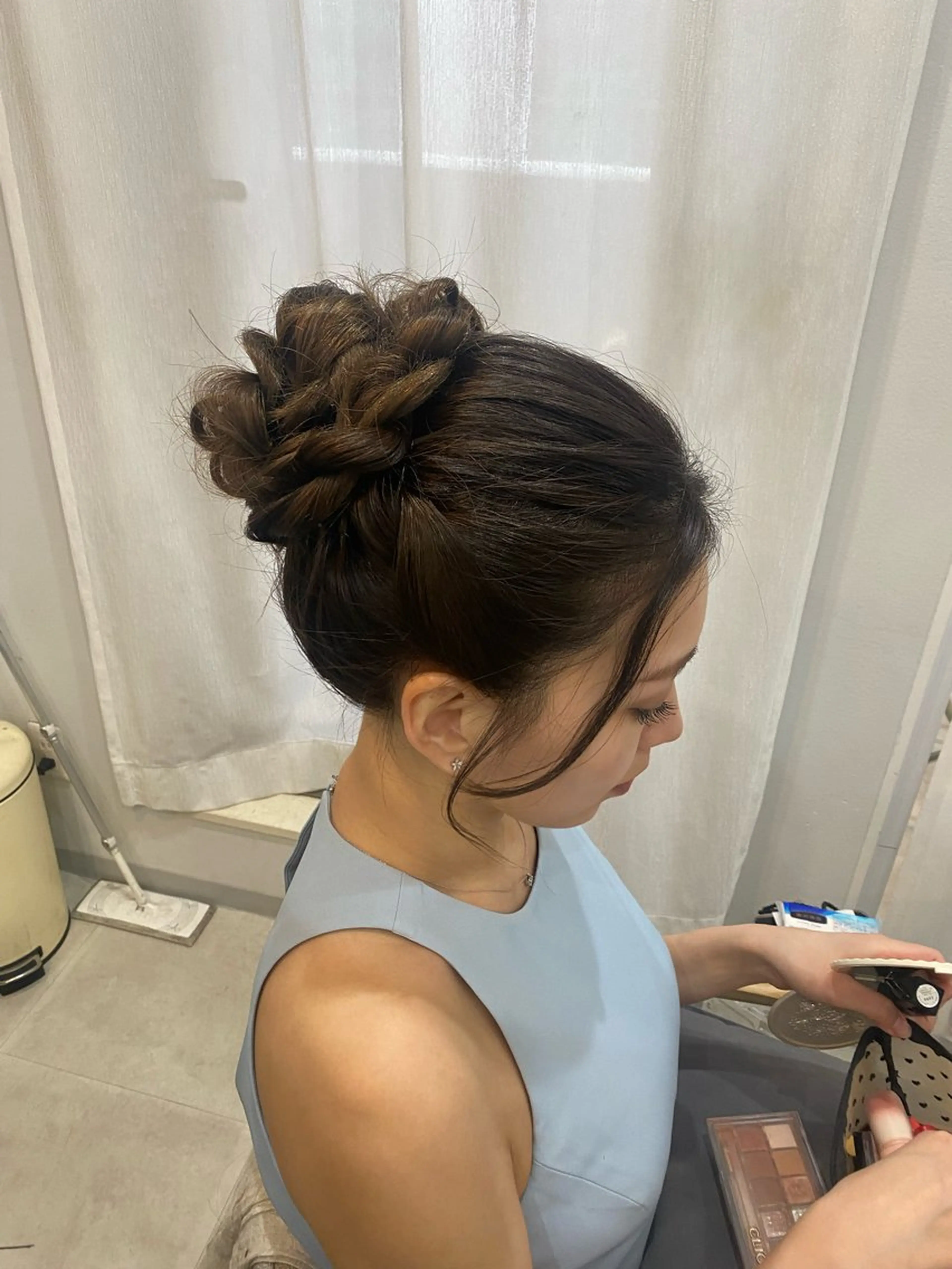ロング ヘアセット 谷川 李奈のヘアスタイル