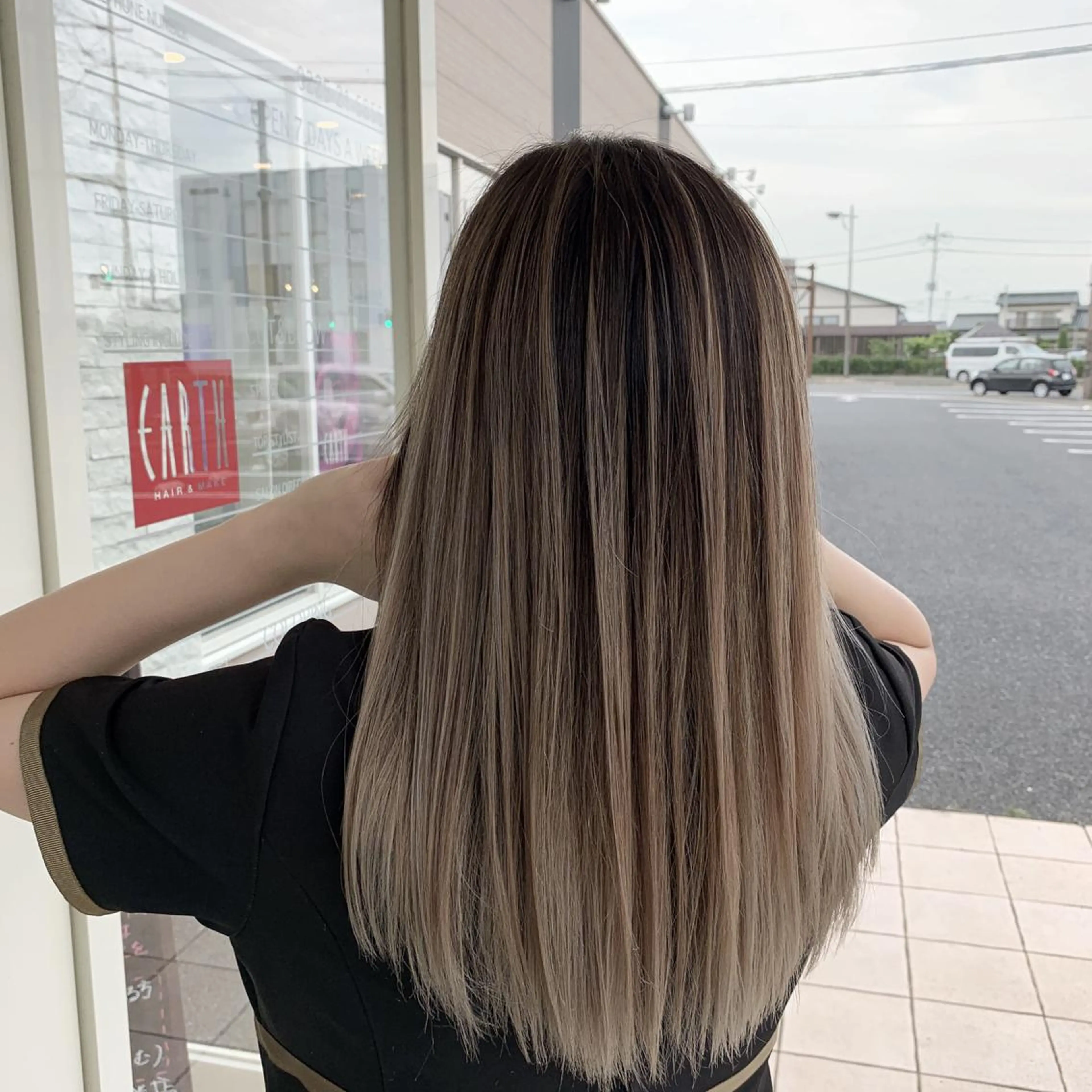 セミロング カラー EARTH石巻店 尾形  裕のヘアスタイル