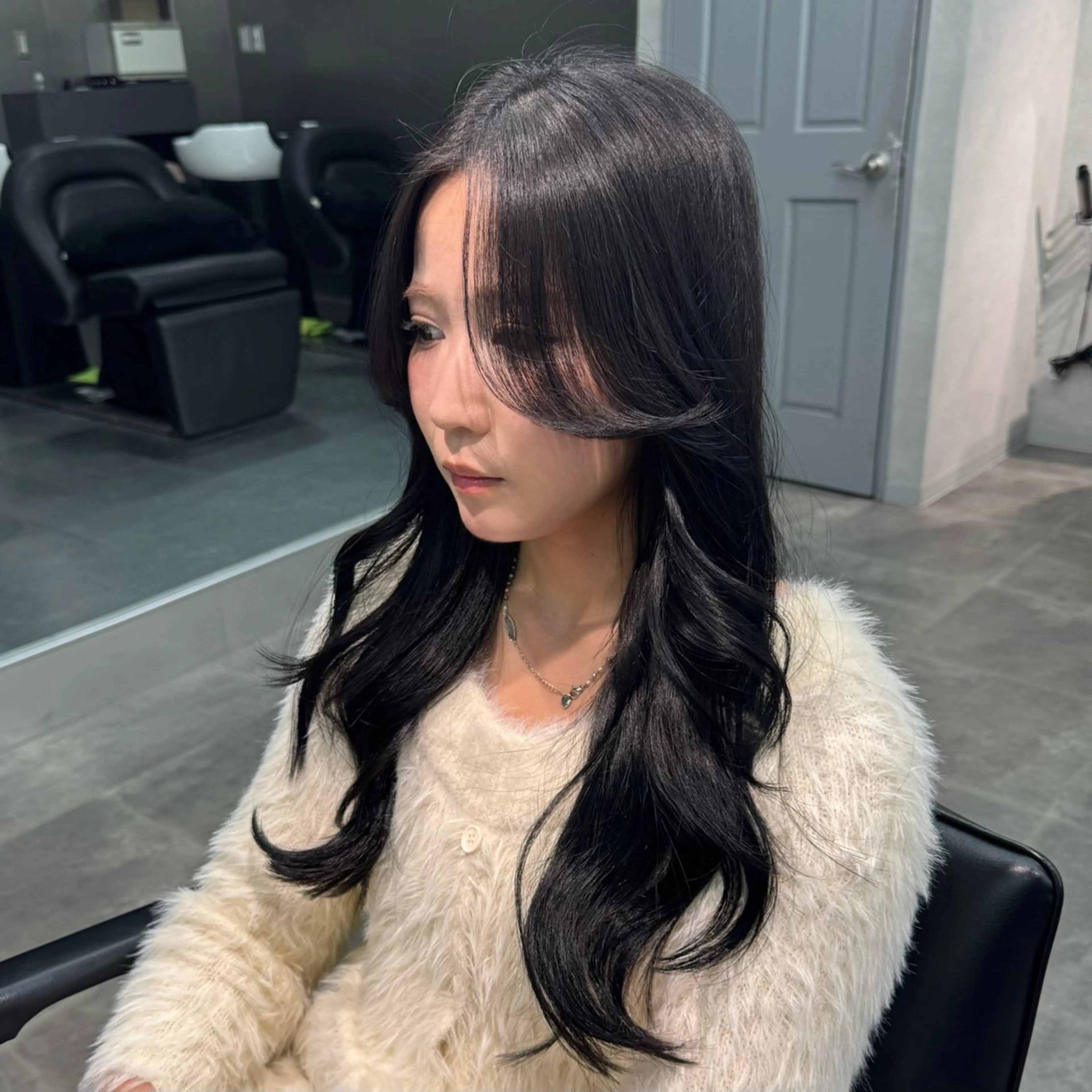 ロング カット ヘアカラー 韓国特化🇰🇷千葉 /レイヤーカット竜生のヘアスタイル