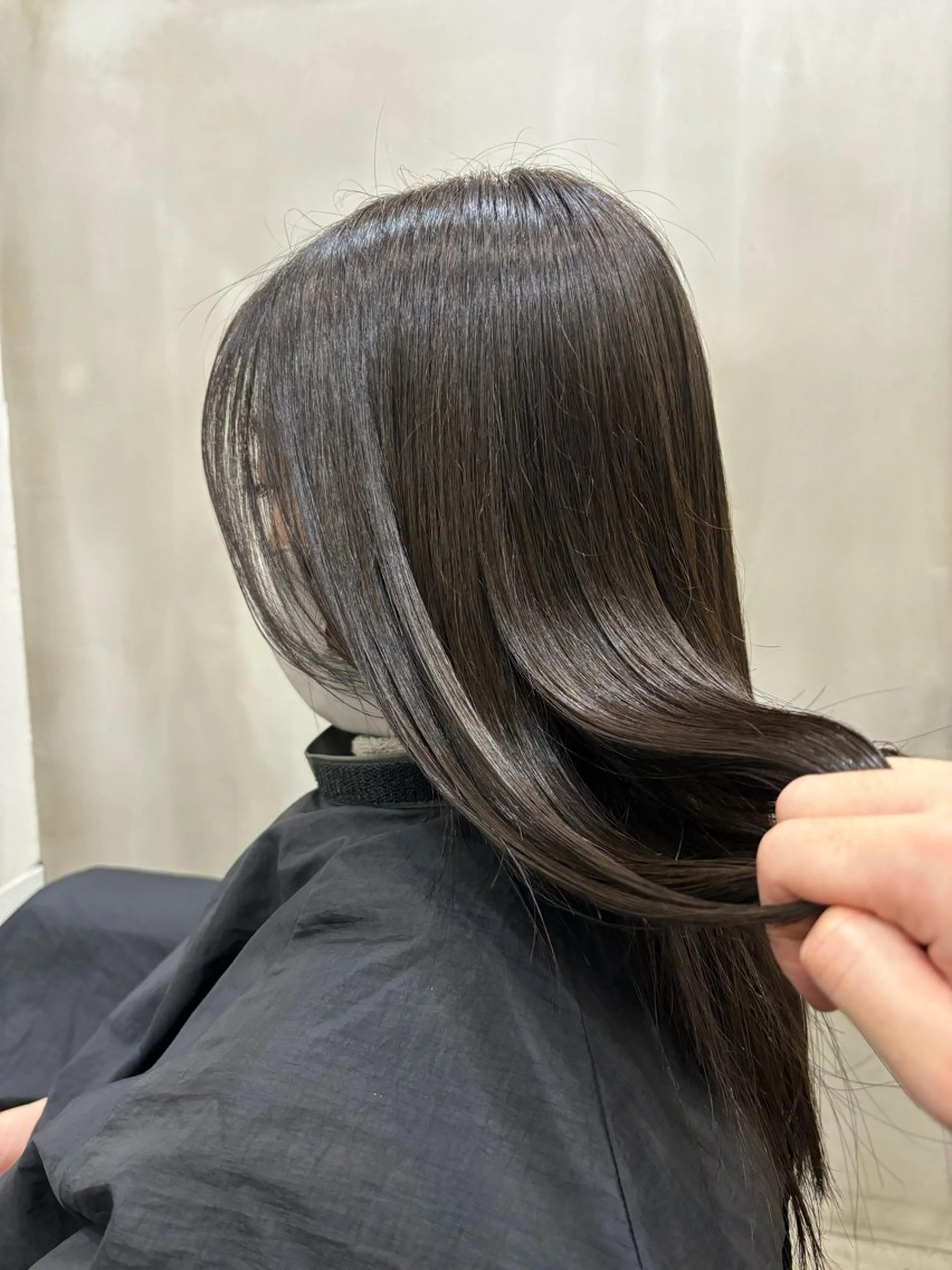 セミロング カラー オリーブカラー ヘアカラー 中園康 /カラー/ブリーチのヘアスタイル
