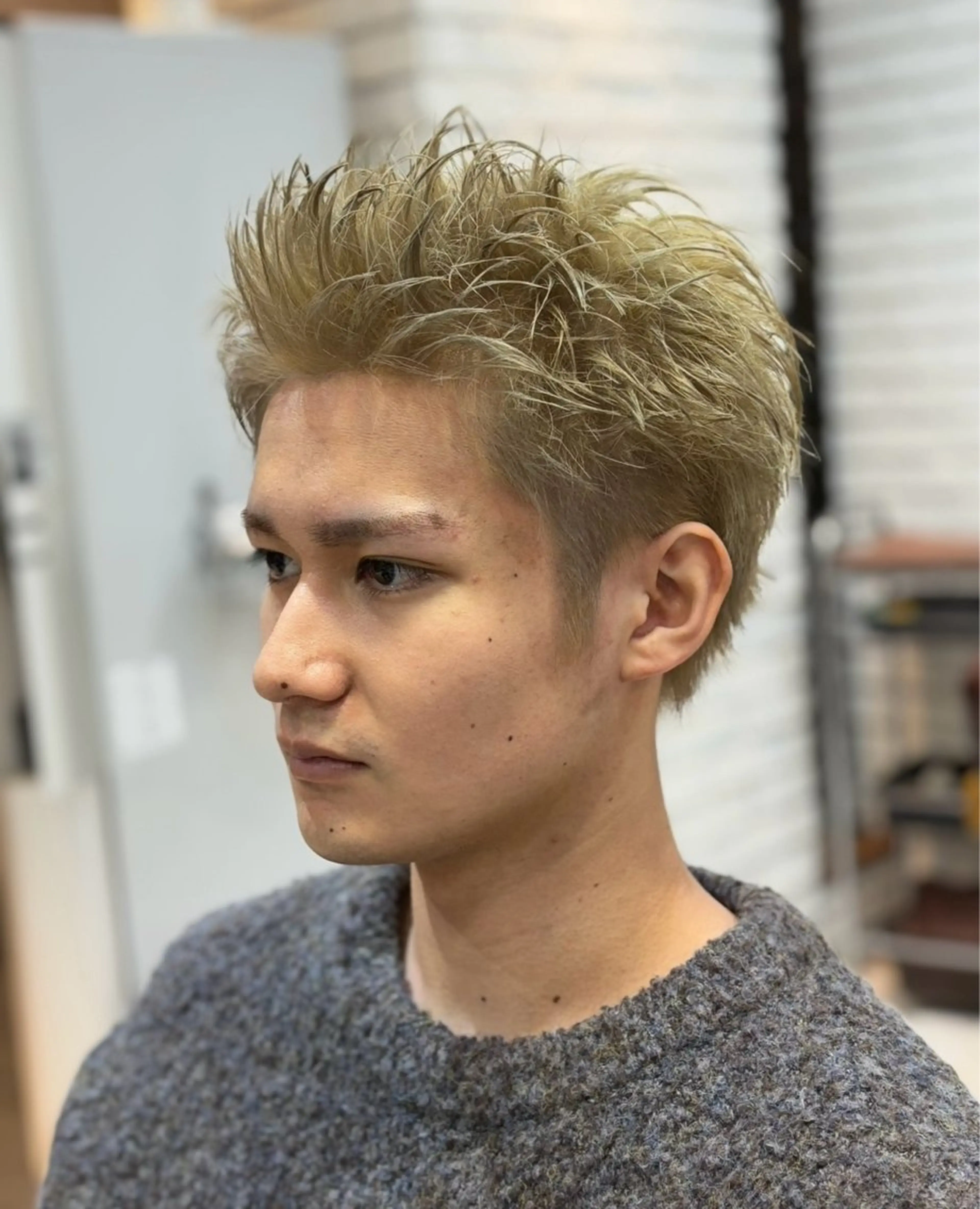 【メンズ限定】💫ダブルカラー（ブリーチ込み）➕トリートメント　11000円の写真