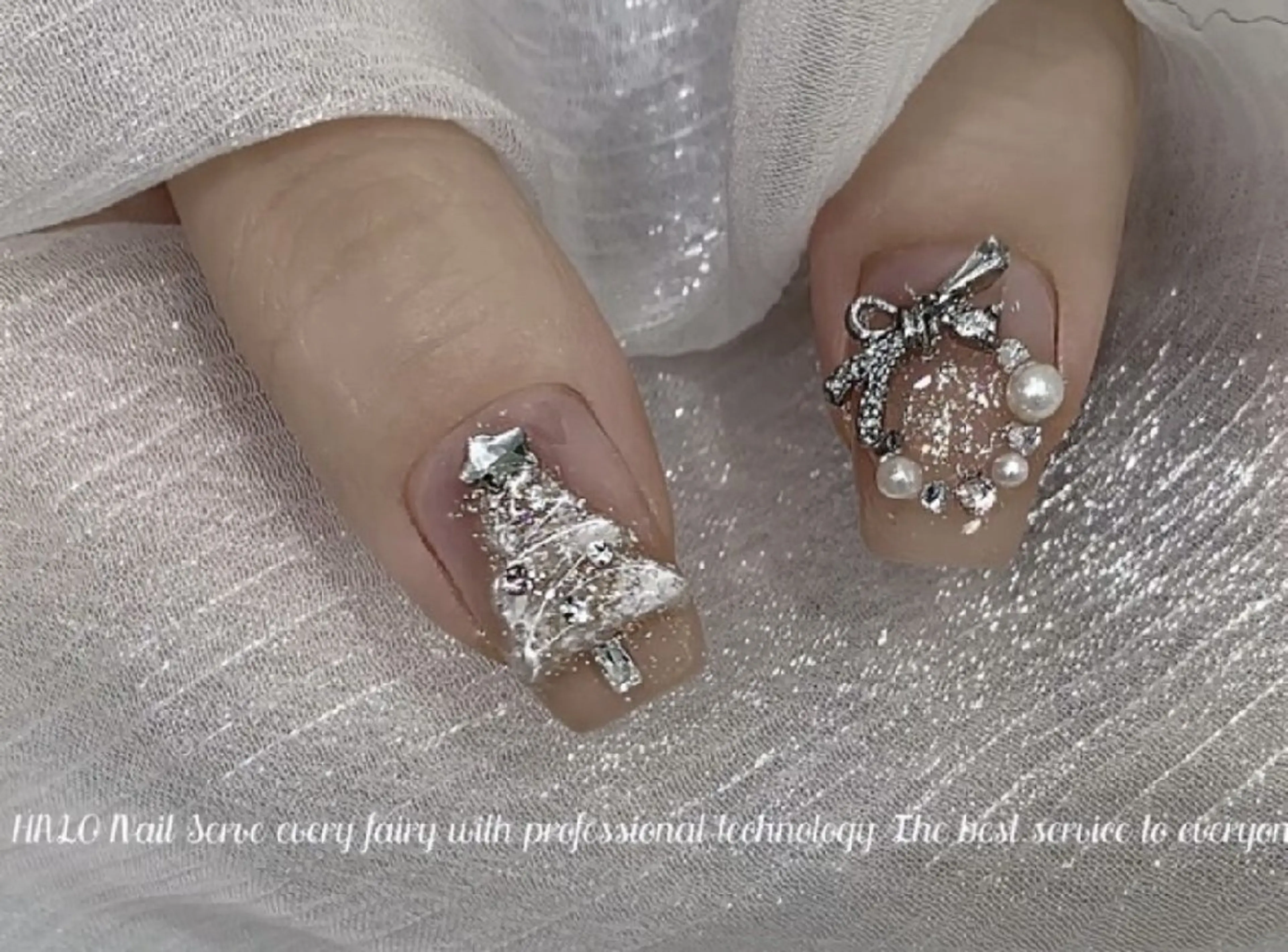 ネイル 冬ネイル クリスマス moomi nail スカルプ専門のネイルデザイン