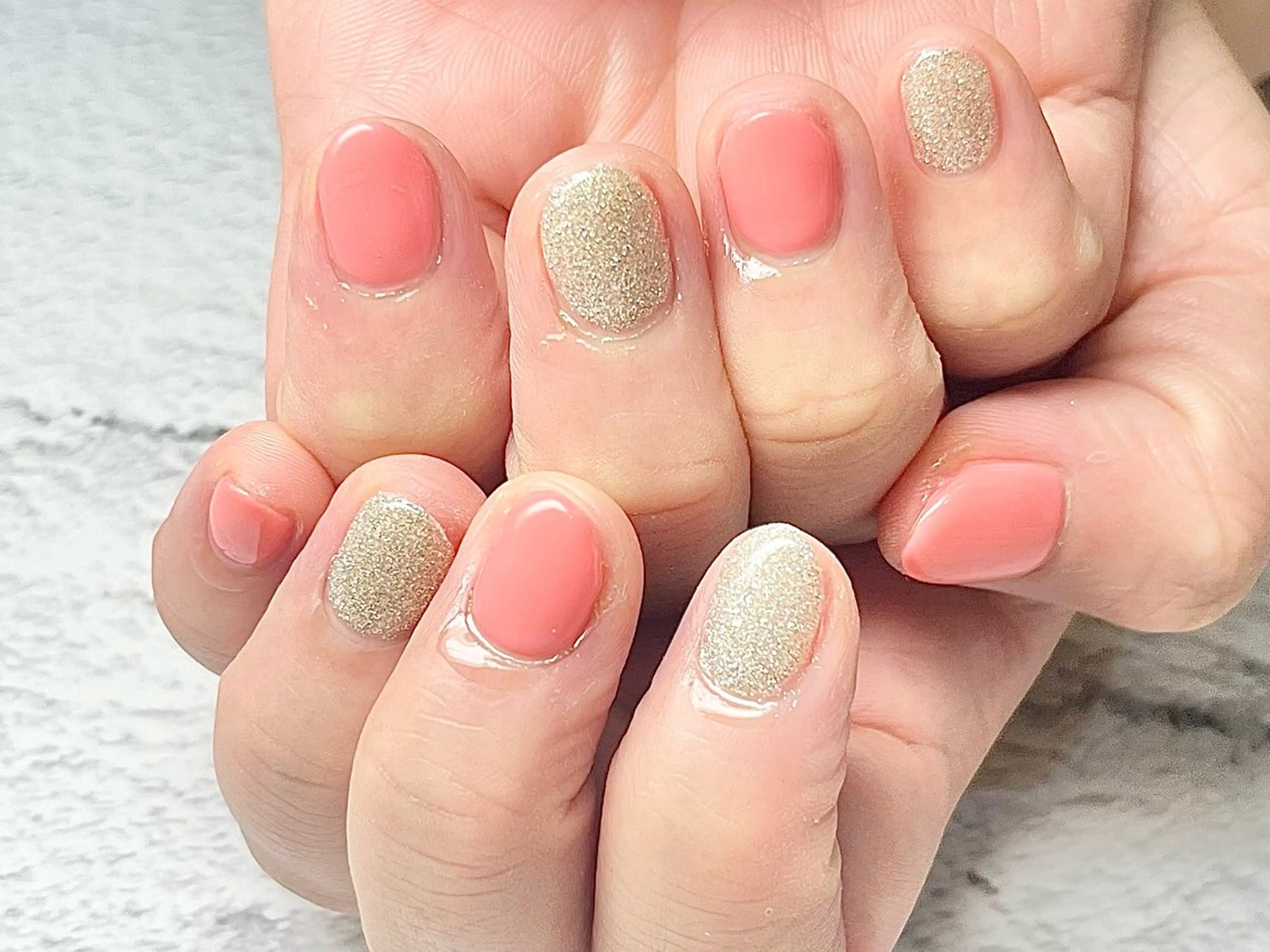 ネイル ラメ(グリッター) ピンク FUKUSHIMA ASUKAのその他イメージ