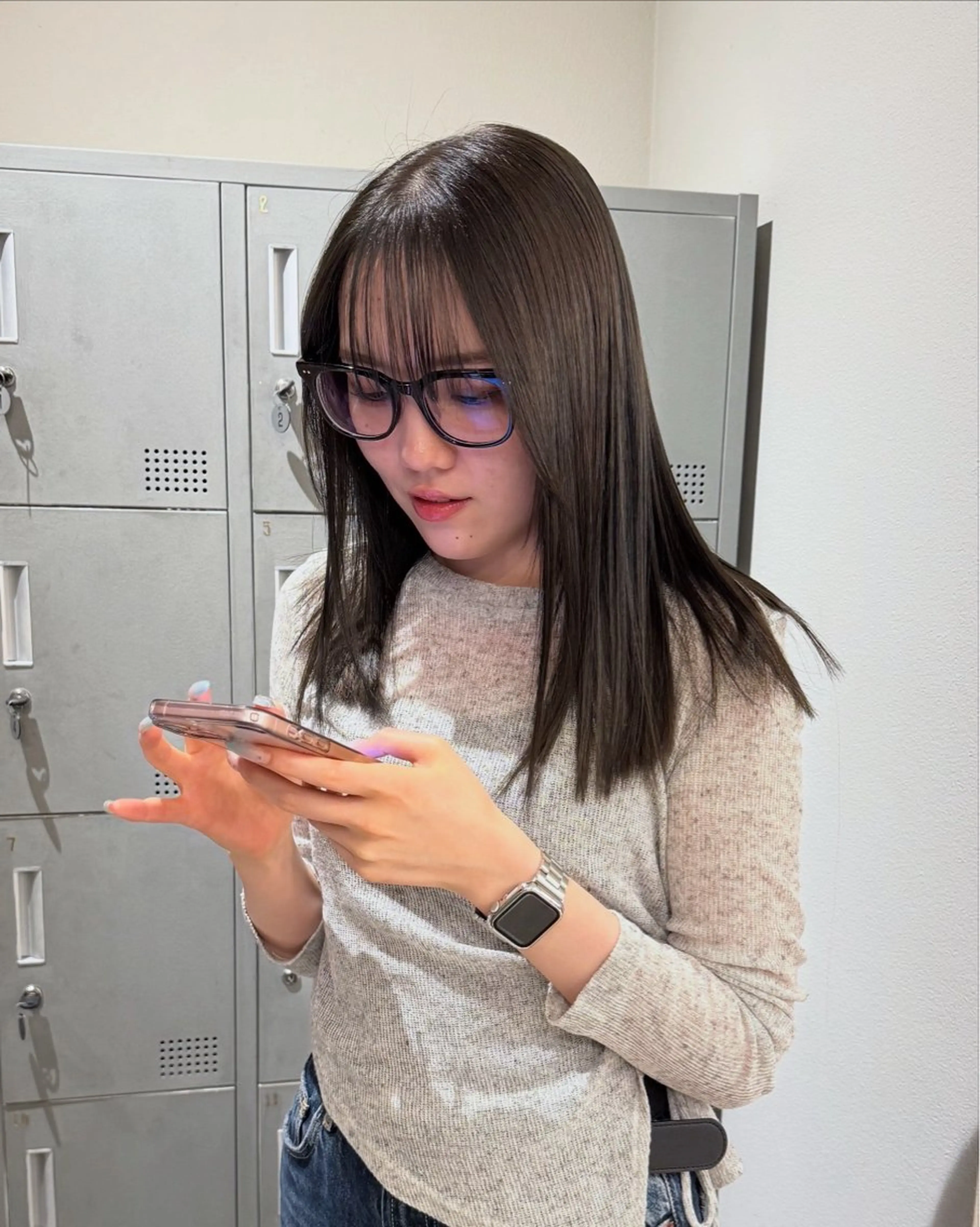 セミロング カラー カット ヘアカラー ブリーチ/アレンジ 天満/chihiroのヘアスタイル