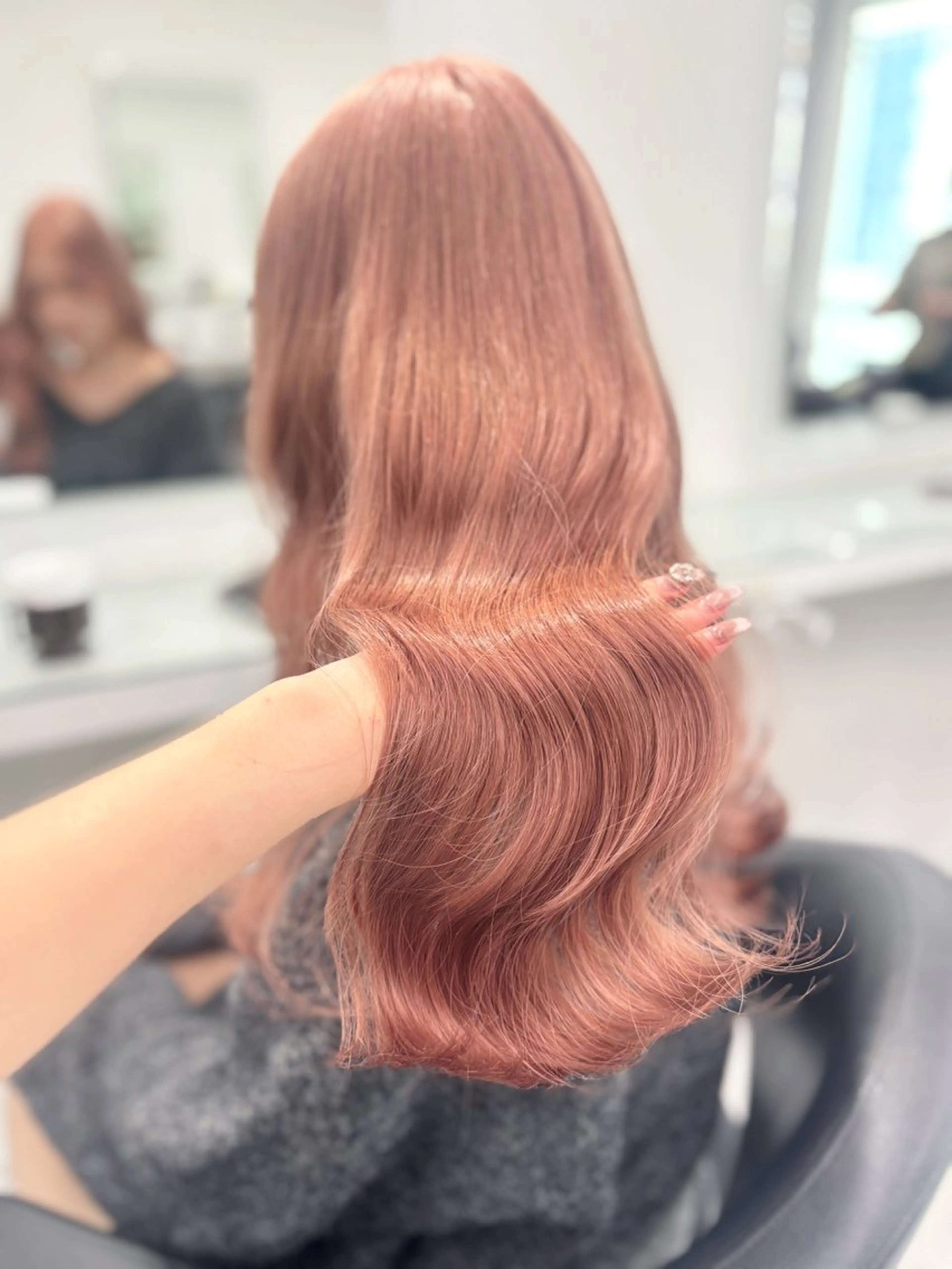 ロング カラー ヘアカラー トリートメント 💖ミルクティー💖 あかり💖のヘアスタイル