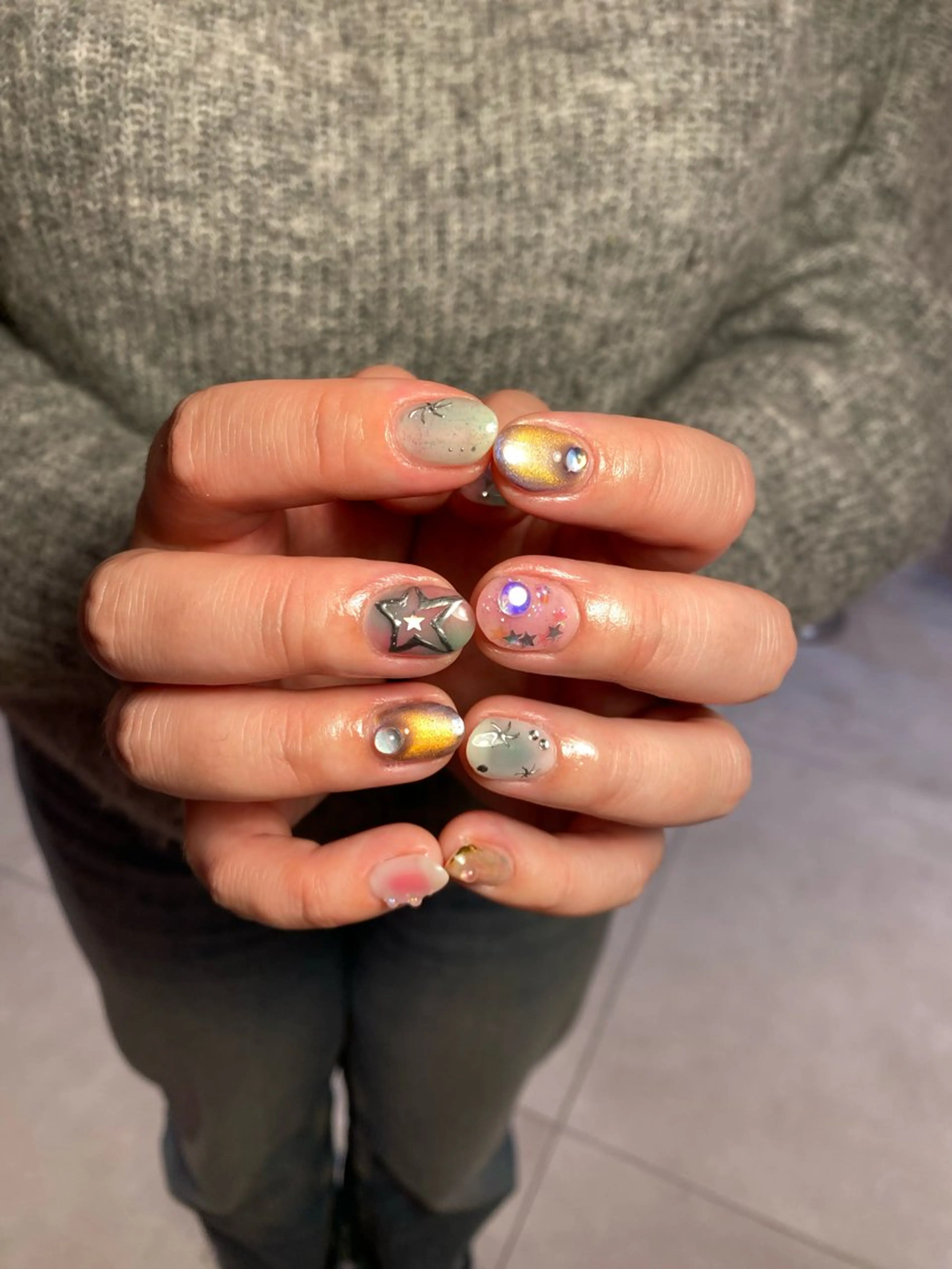 ネイル NICO nail　三軒茶屋店　ネイル＆アイラッシュ所属・oichan 𖦹°‧のネイルデザイン