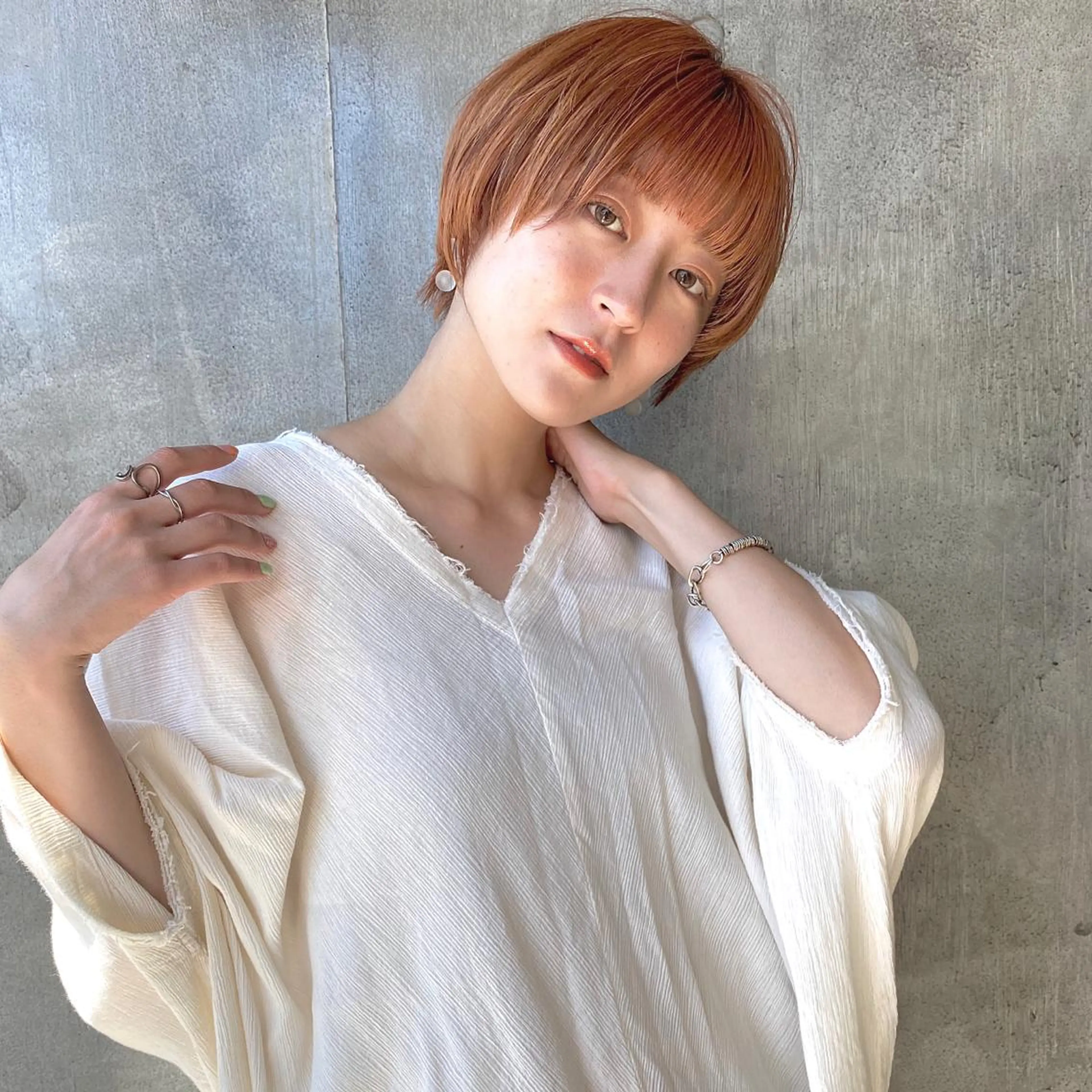 ショート カラー ヘアアレンジ カット ヘアカラー トリートメント ヘッドスパ 【ダメージレス施術】 【透明感】北村 拓也のヘアスタイル
