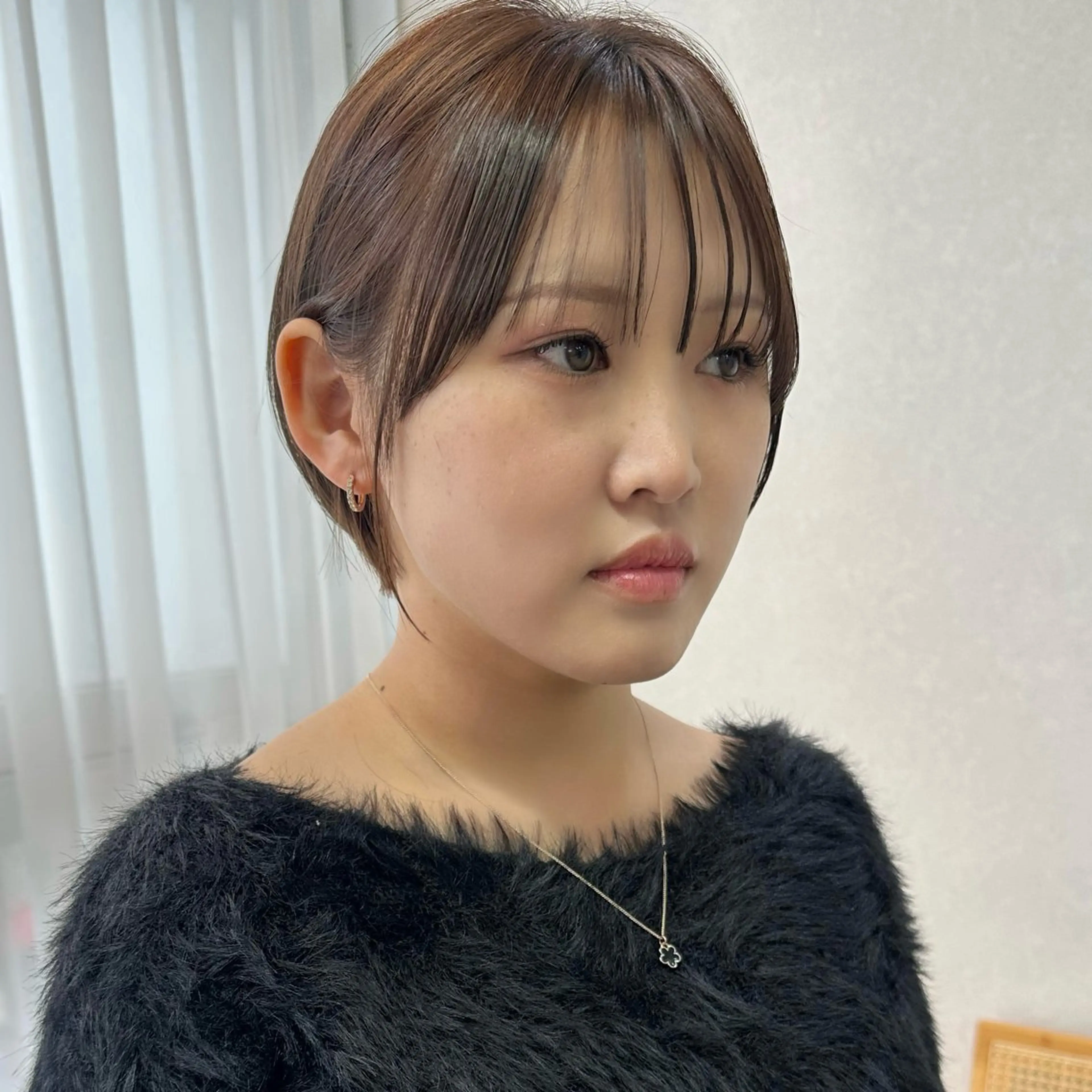 ショート カラー ショートヘア カット ヘアカラー トリートメント 京都大人女性ショート 徒歩1分/秋山のヘアスタイル