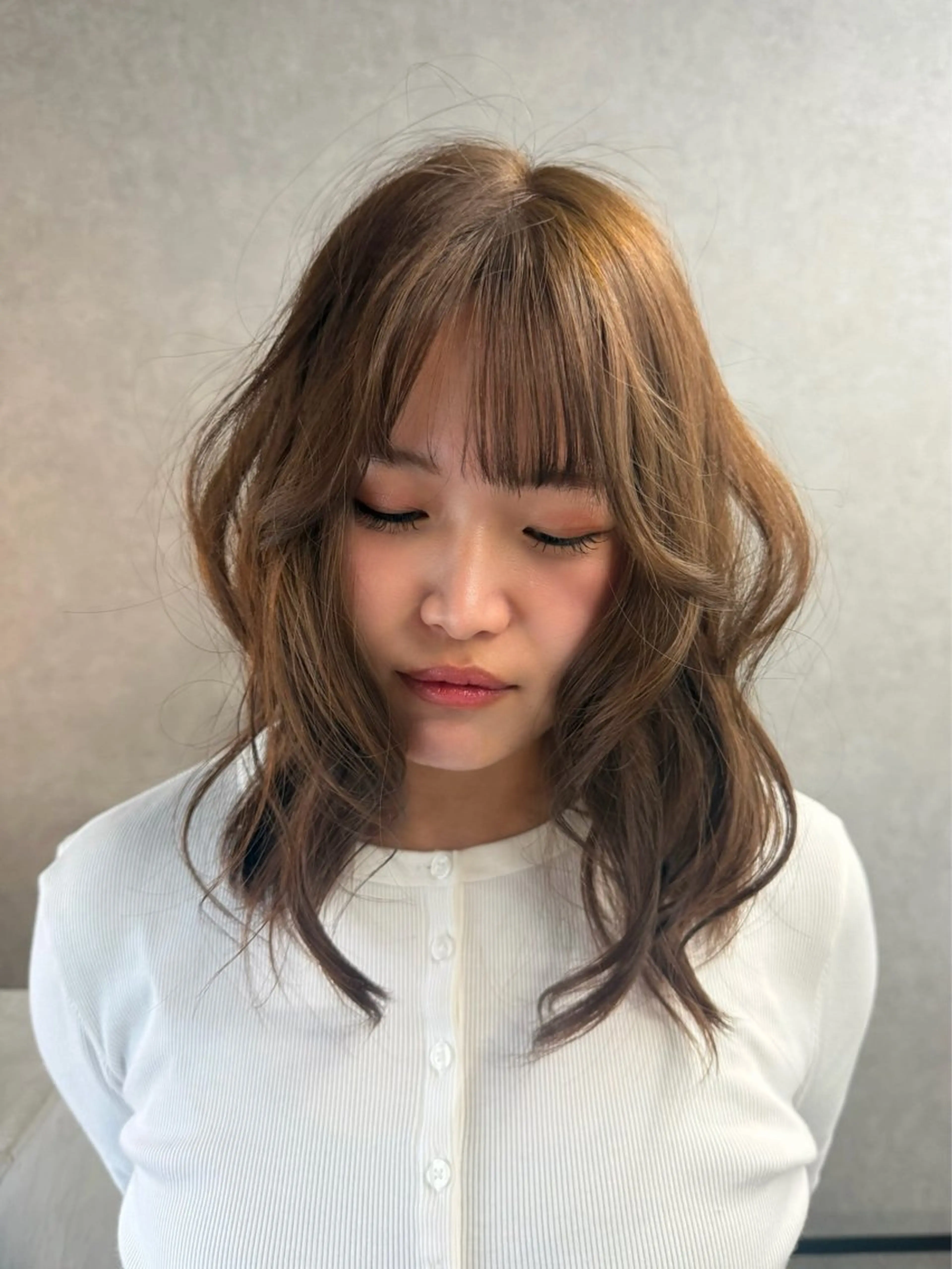 カラー ブリーチ ブリーチなしカラー ヘアカラー アヤカ （AYAKA）のヘアスタイル