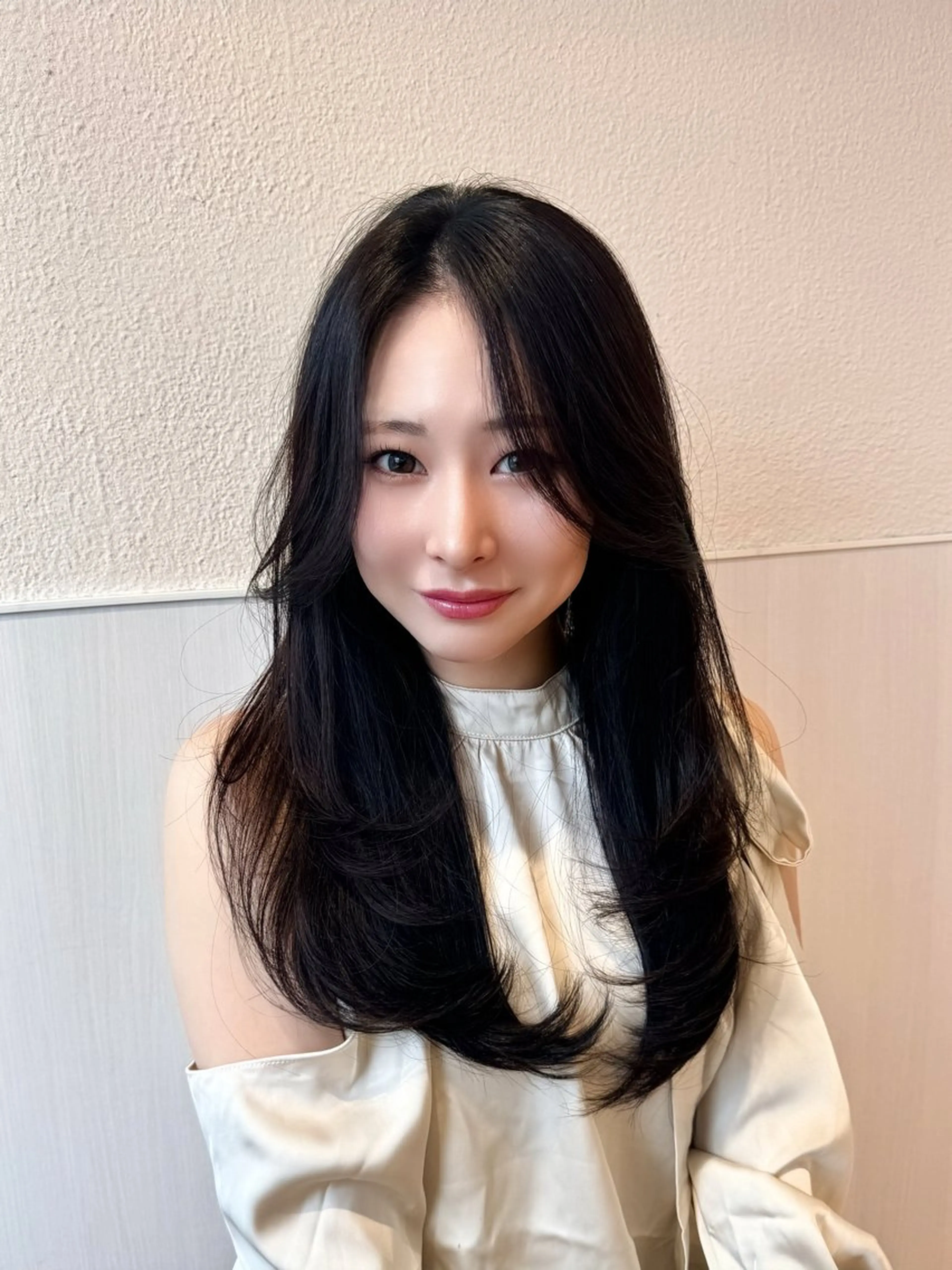 ミディアム ミディアムレイヤー ハイレイヤー レイヤーカット 似合わせカット 小顔似合わせ提案/ レイヤー/川澄かずまのヘアスタイル