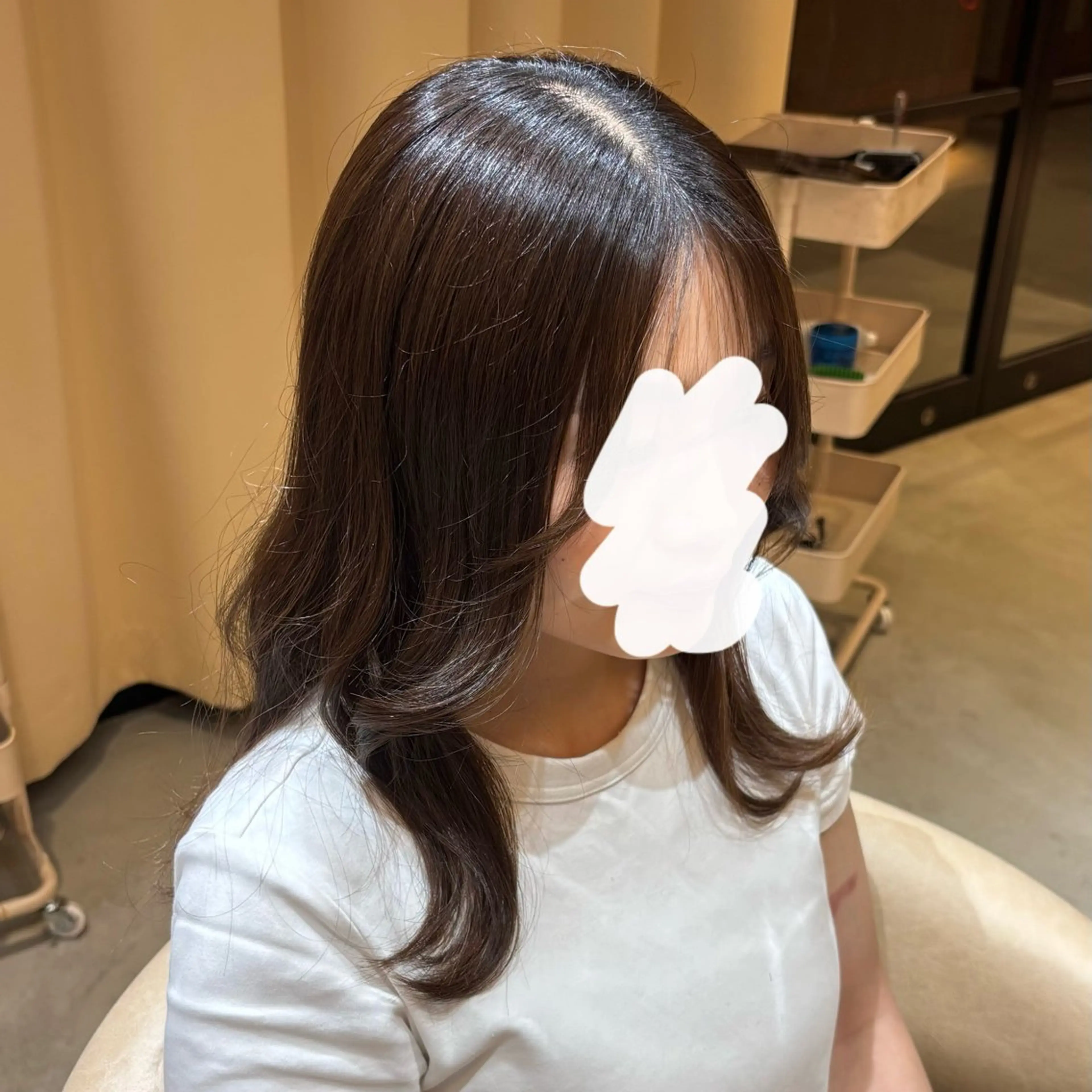 セミロング レイヤーカット 片平 帆香のヘアスタイル
