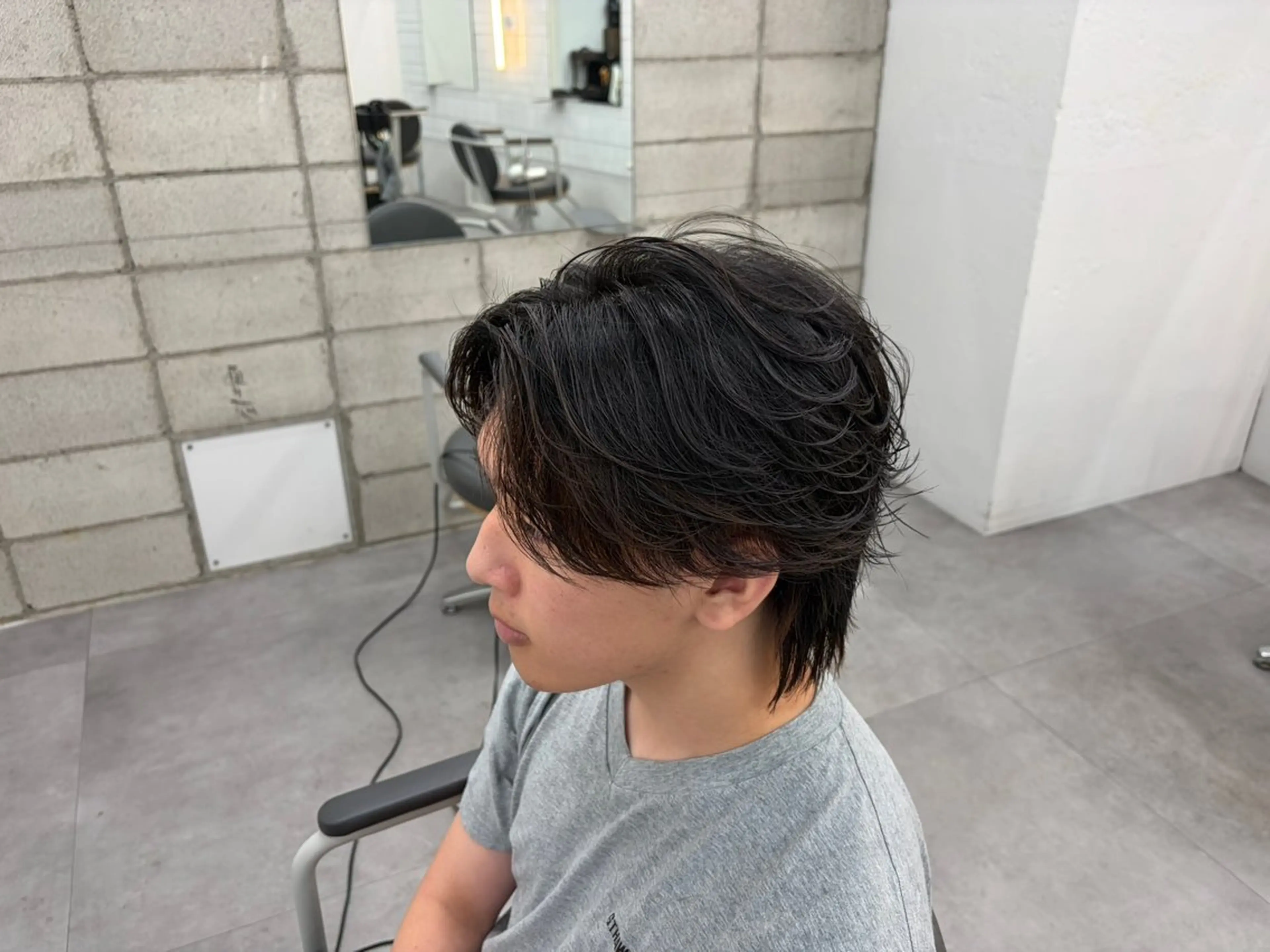 パーマ メンズ カット パーマ メンズパーマ外屋敷 航のヘアスタイル