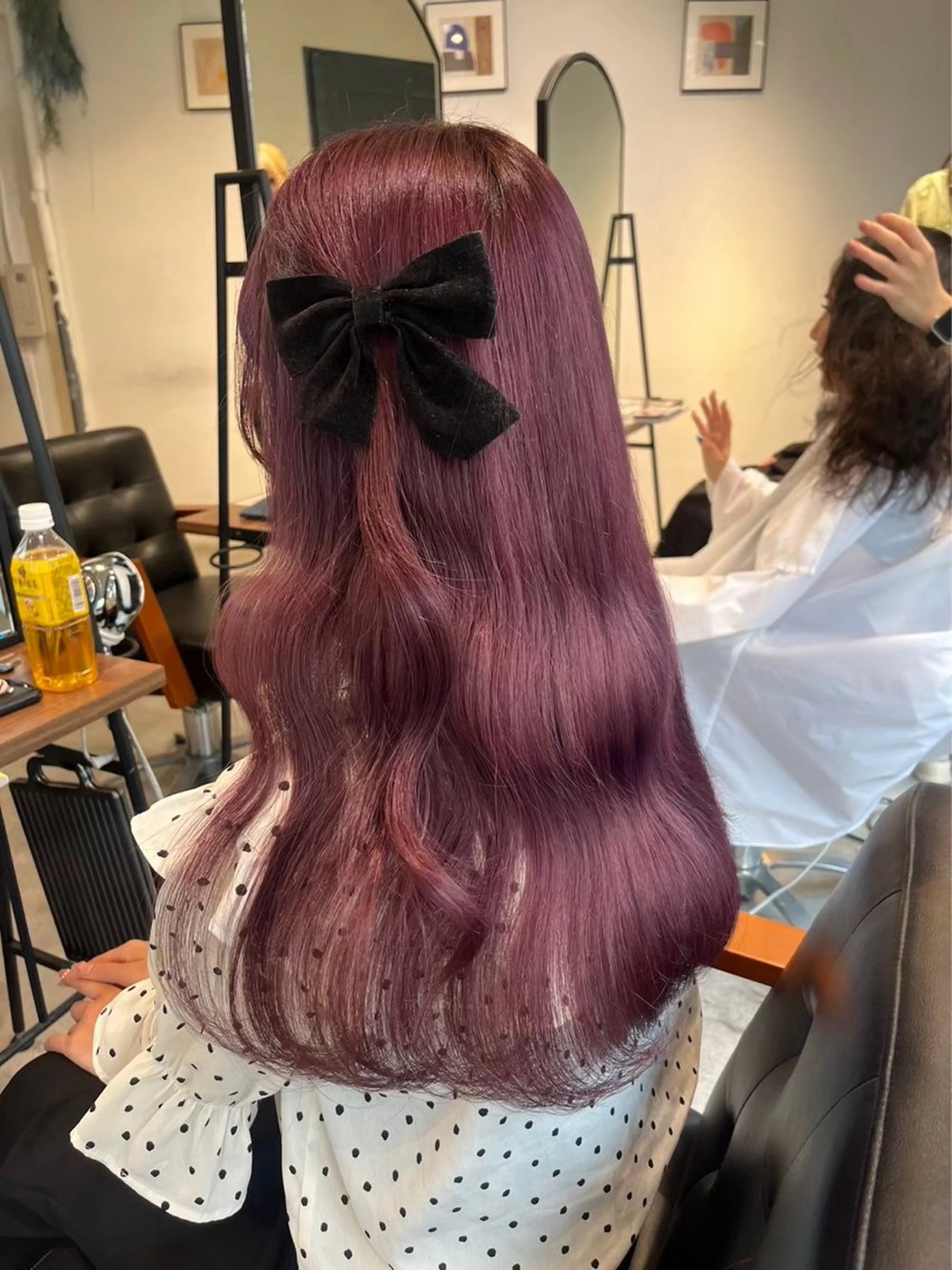 ロング カラー ベージュカラー ラベンダーカラー ミルクティーベージュ ピンクカラー ピンクラベンダー ‎Lby home 🪽mikuのヘアスタイル