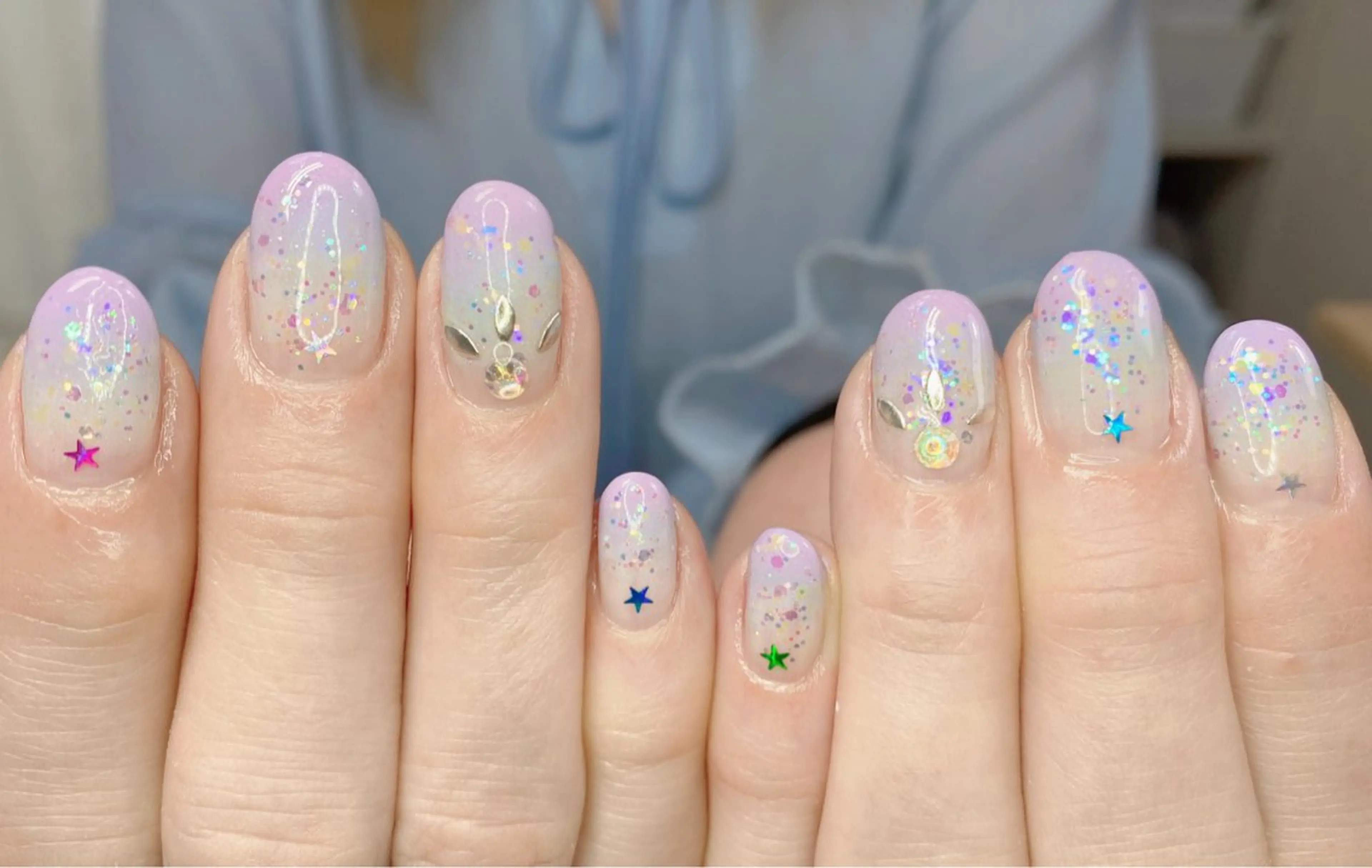 ネイル ハンドネイル ニュアンスネイル🌈 MYU Nailsのネイルデザイン