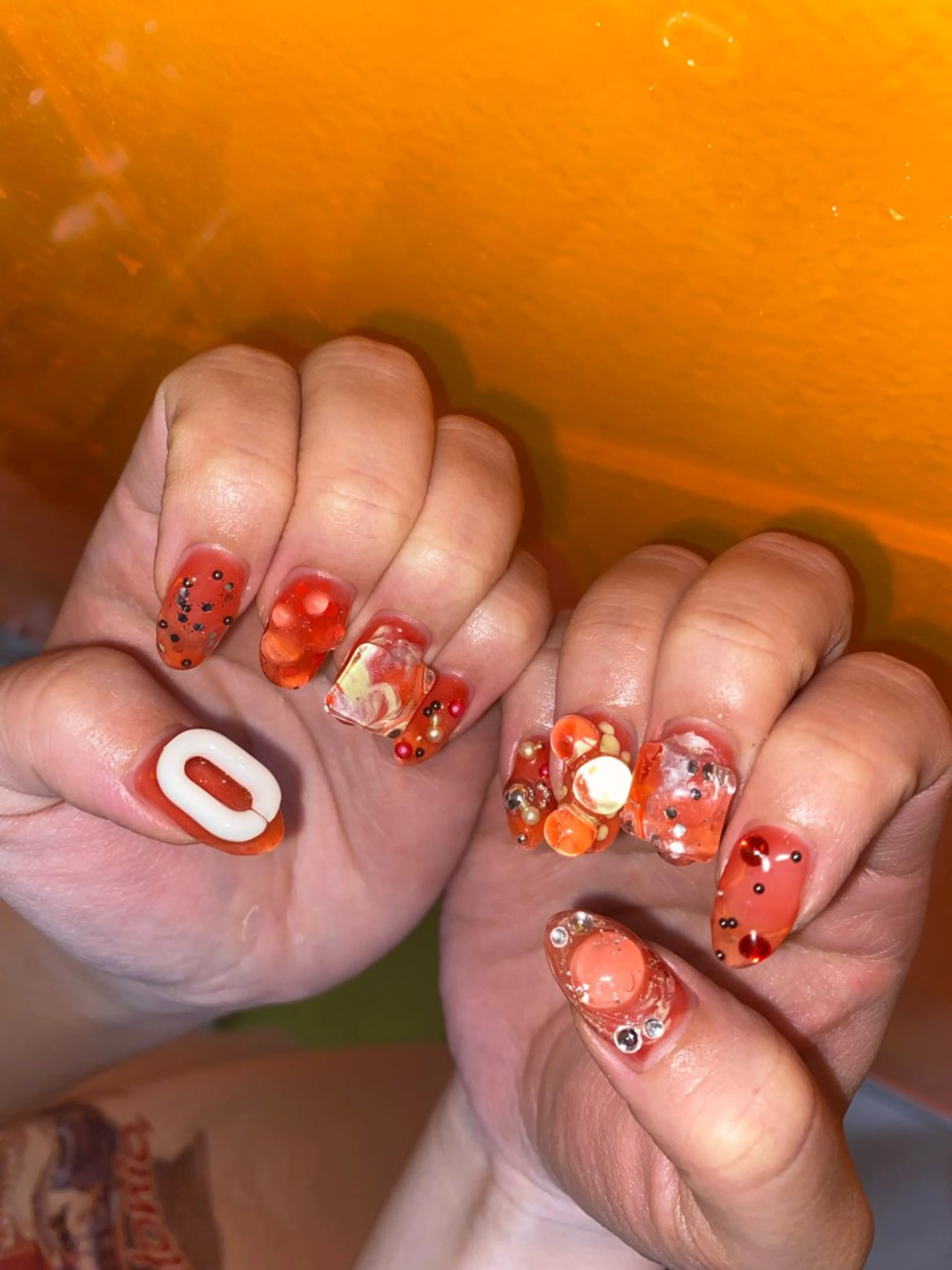 ネイル クリアネイル hana (..)個 性派/メンズネイル◎のネイルデザイン