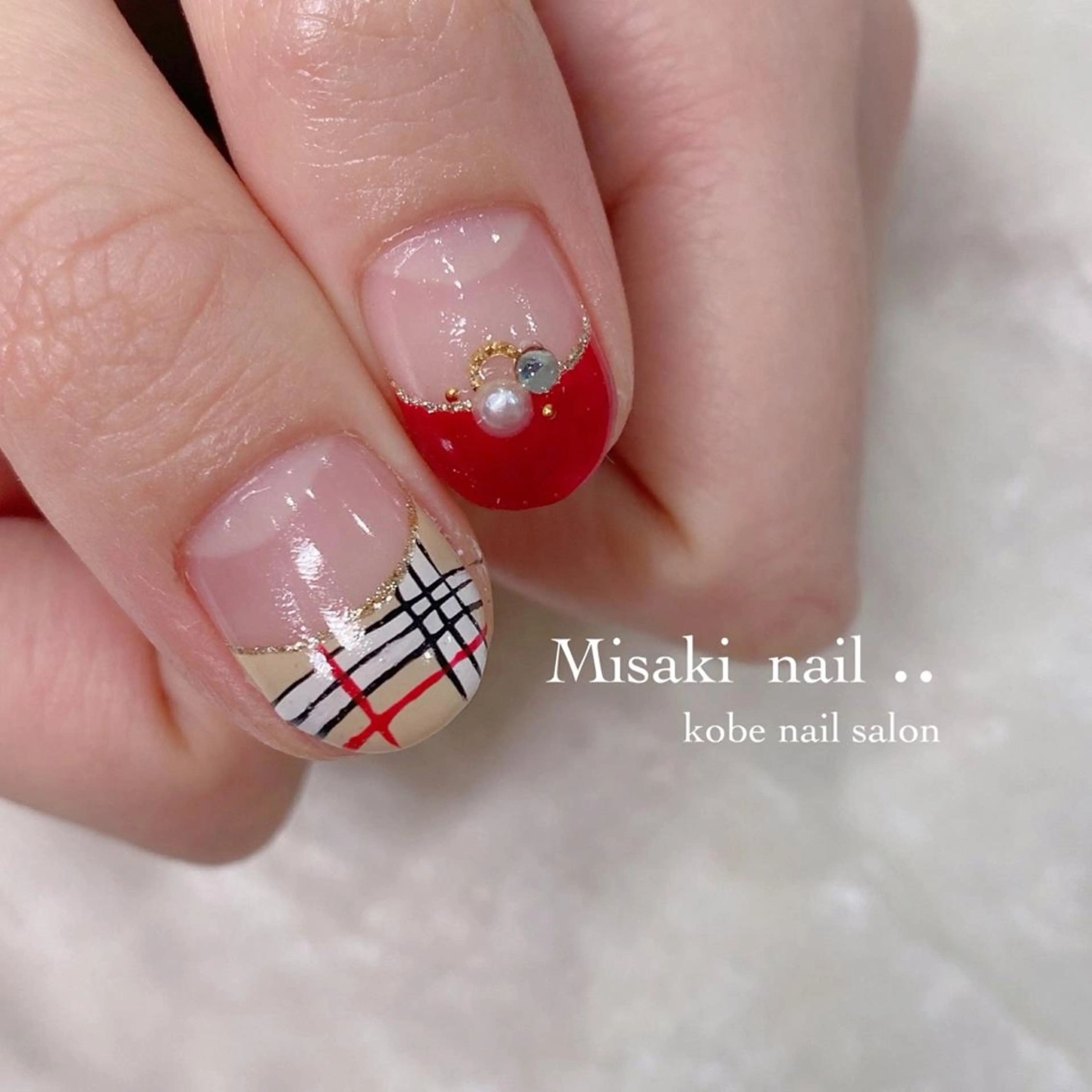 ネイル 韓国ネイル ワンホンネイル ハンドネイル nailsalon miinailsのネイルデザイン