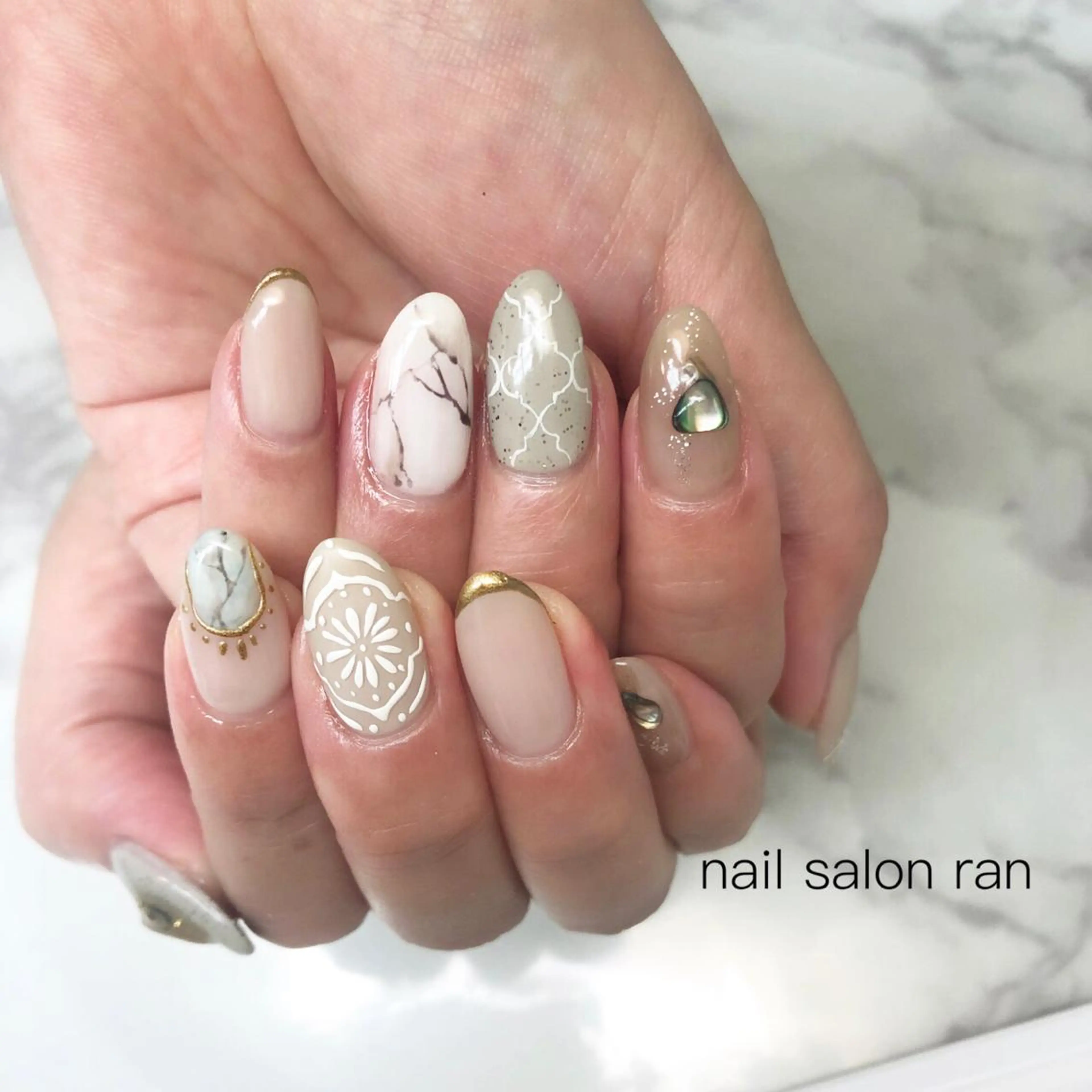 ネイル 持ち込み nailsalon ranのネイルデザイン