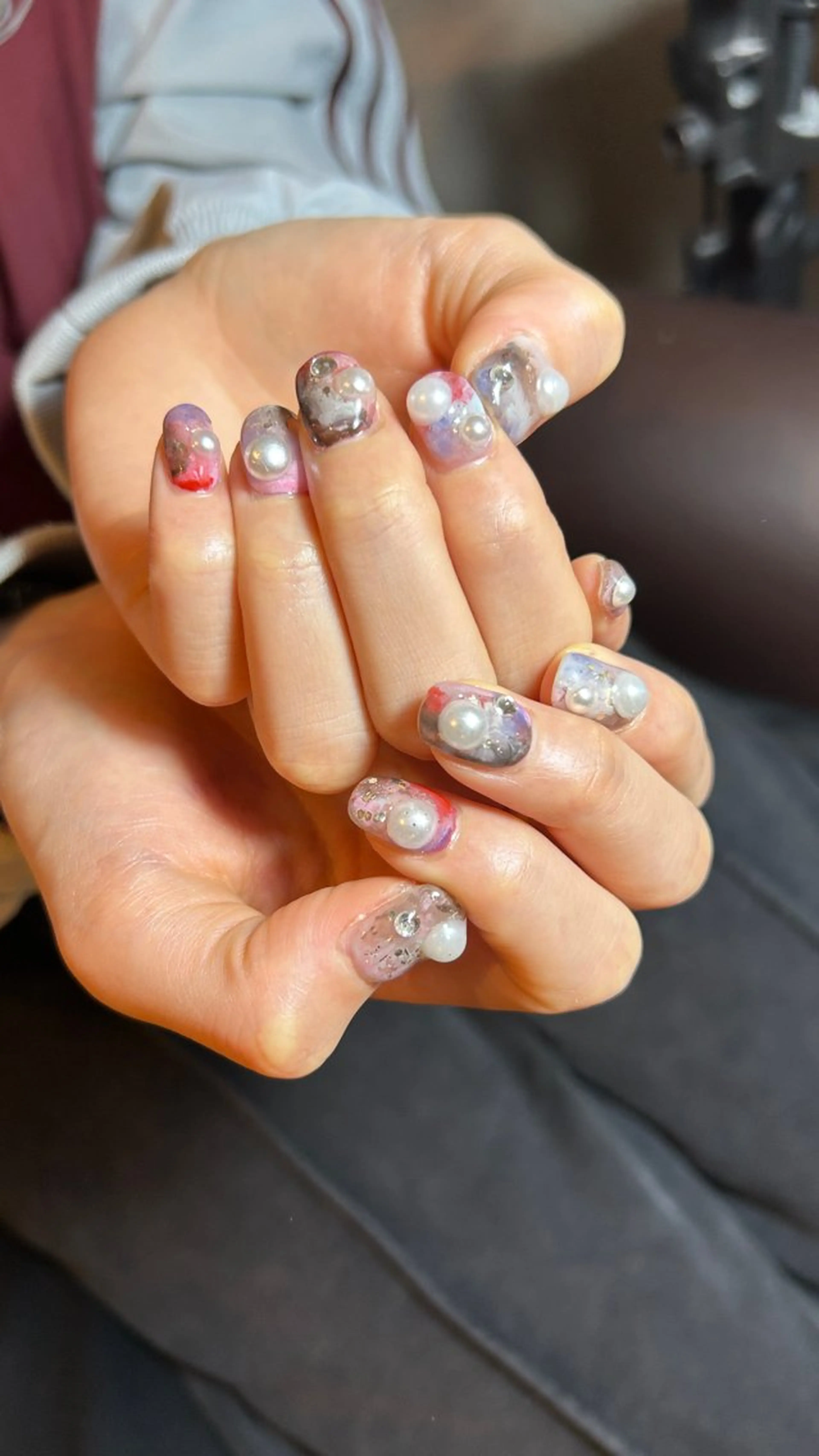 ネイル ニュアンスネイル フリーランス¨̮⃝ ネイリストOKADAのネイルデザイン