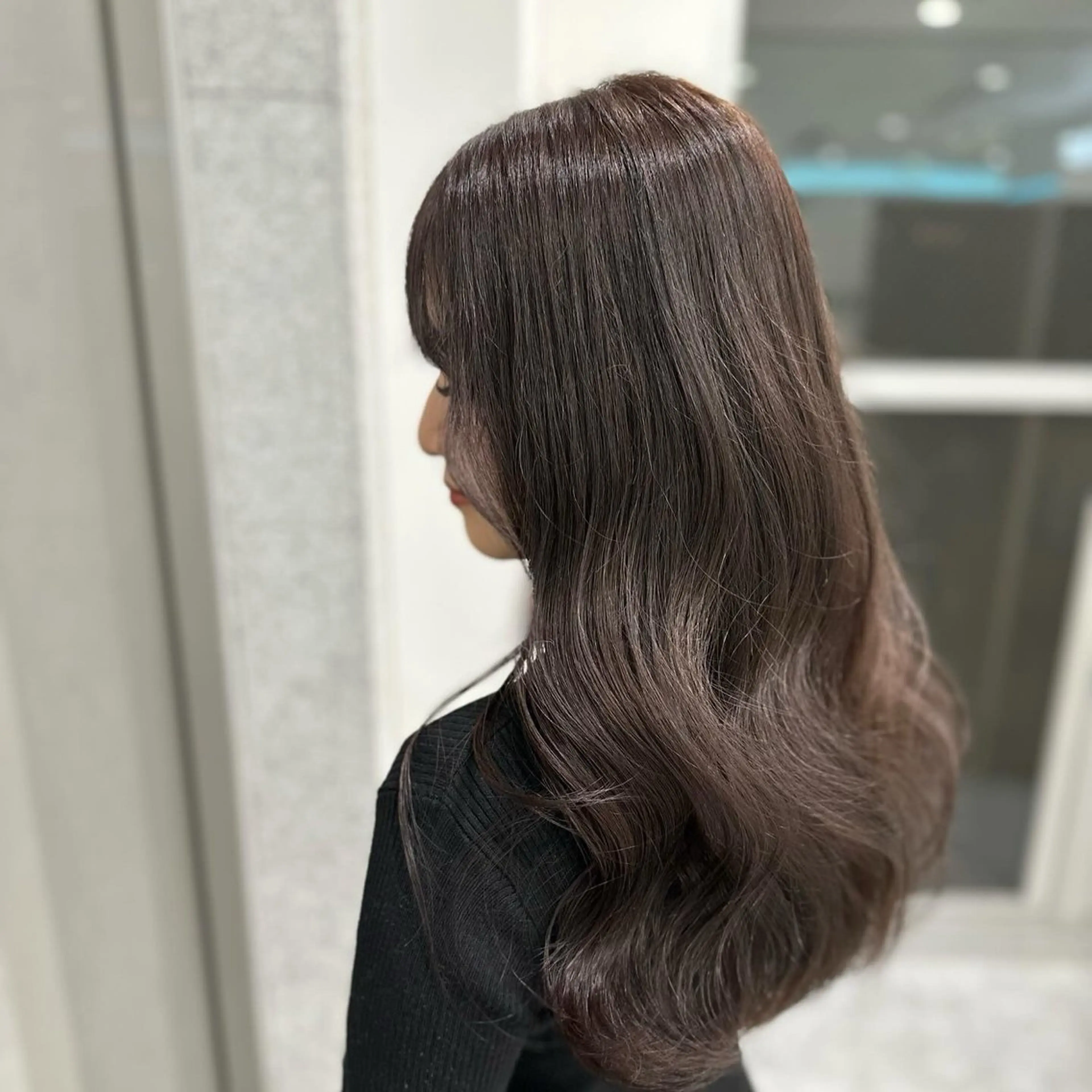 ロング カラー ヘアアレンジ ブリーチ ブリーチなしカラー 髪質改善 🫧モテる💗ダメー ジレスハイトーン🫧のヘアスタイル