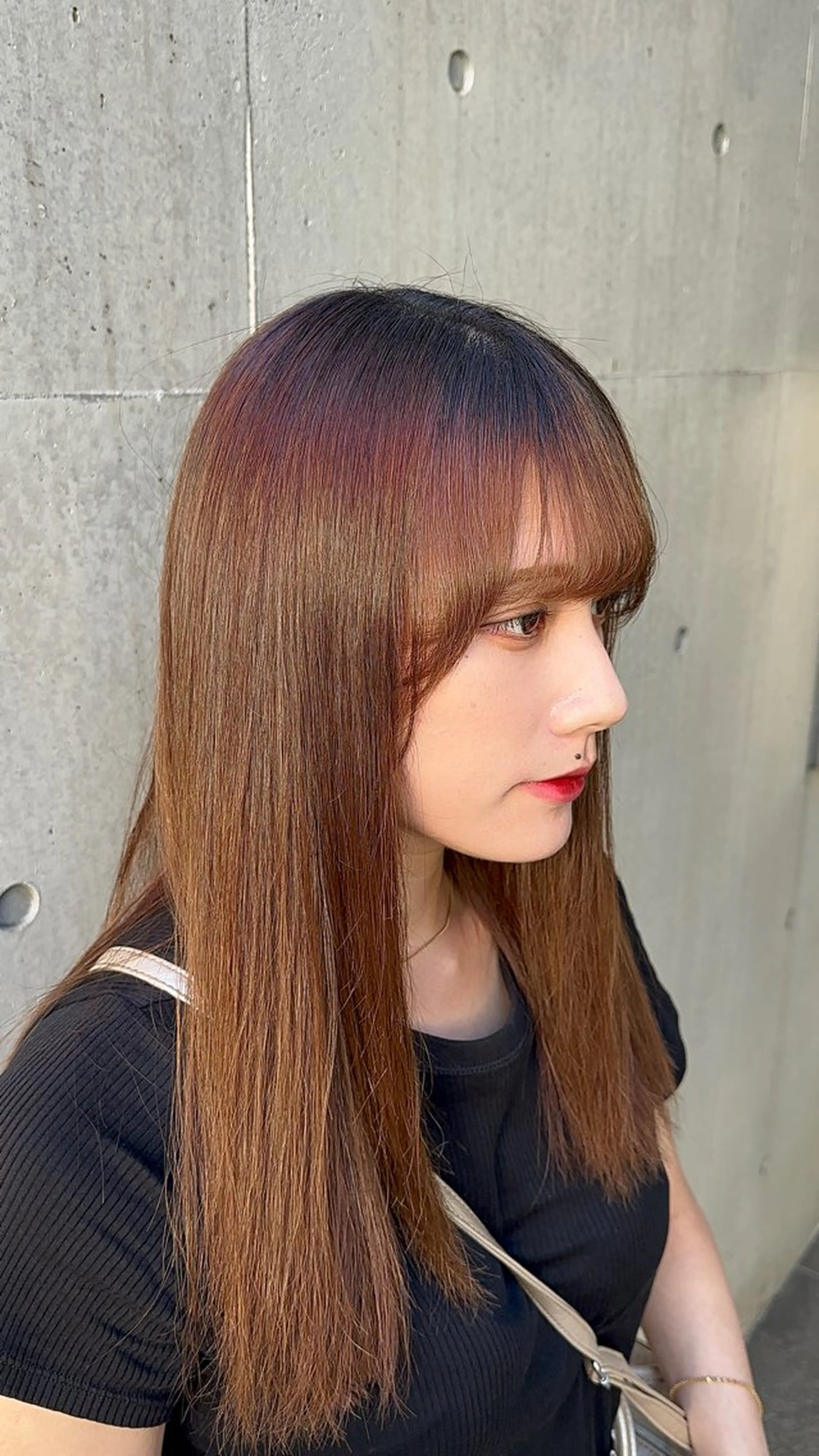 セミロング 🪐縮毛矯正／海陸 翔のヘアスタイル