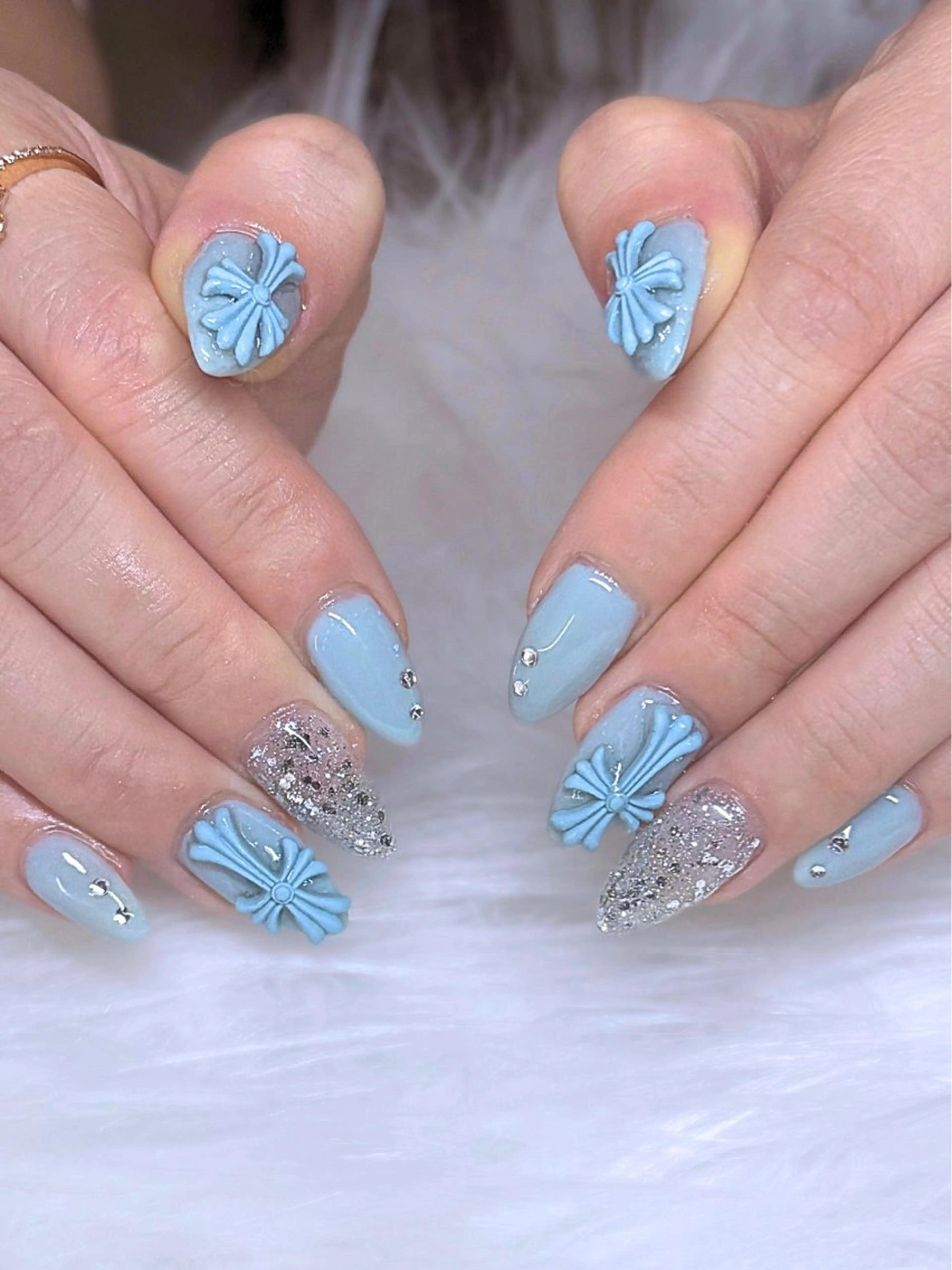 スカルプ長さだし5本〜/持ち込みデザインアート5本までOK🙆♀️ストーンつけ放題💎の写真