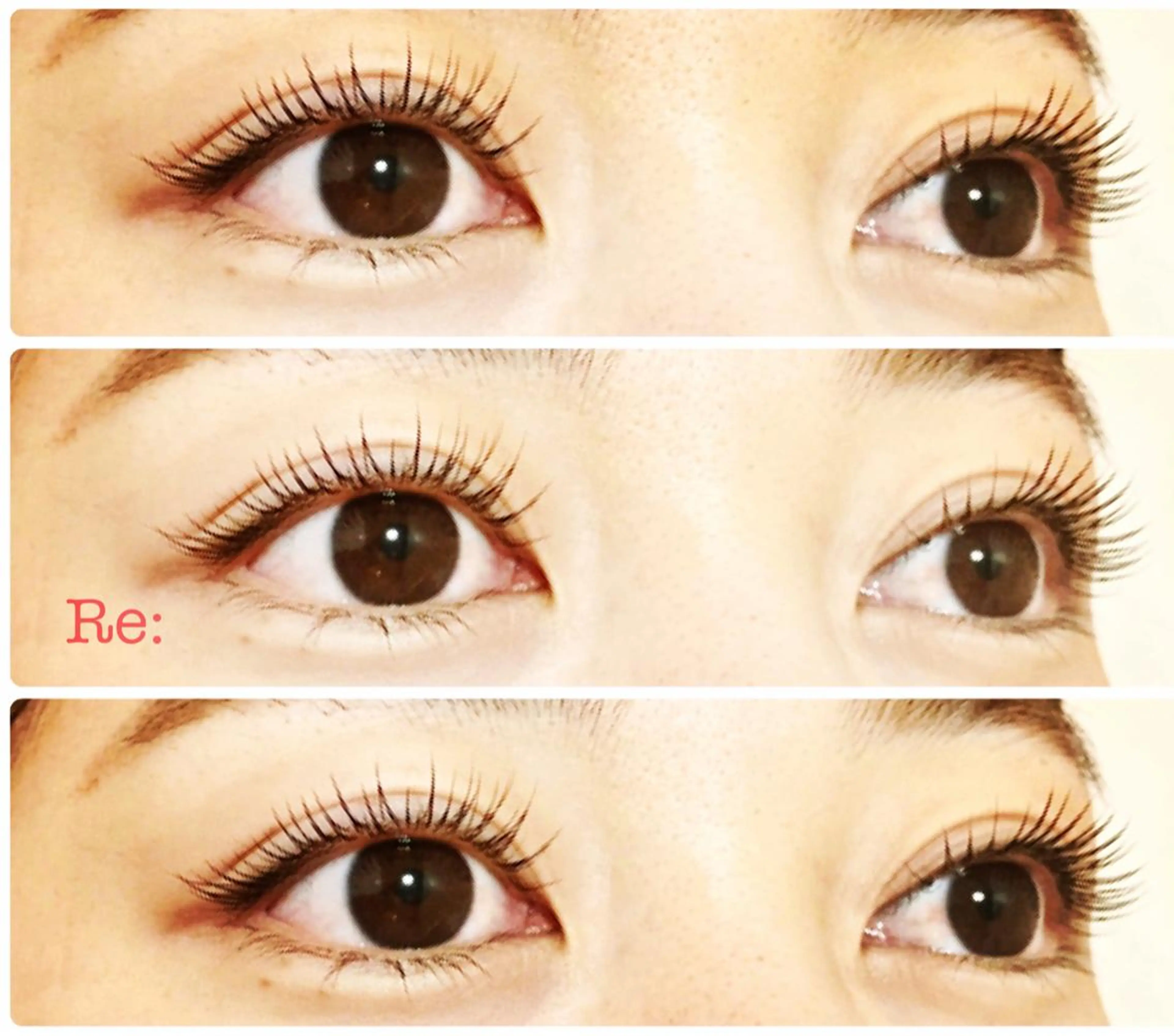 マツエク・マツパ フラットラッシュ 一重×まつ毛パーマ Lash Re：のマツエク・マツパデザイン