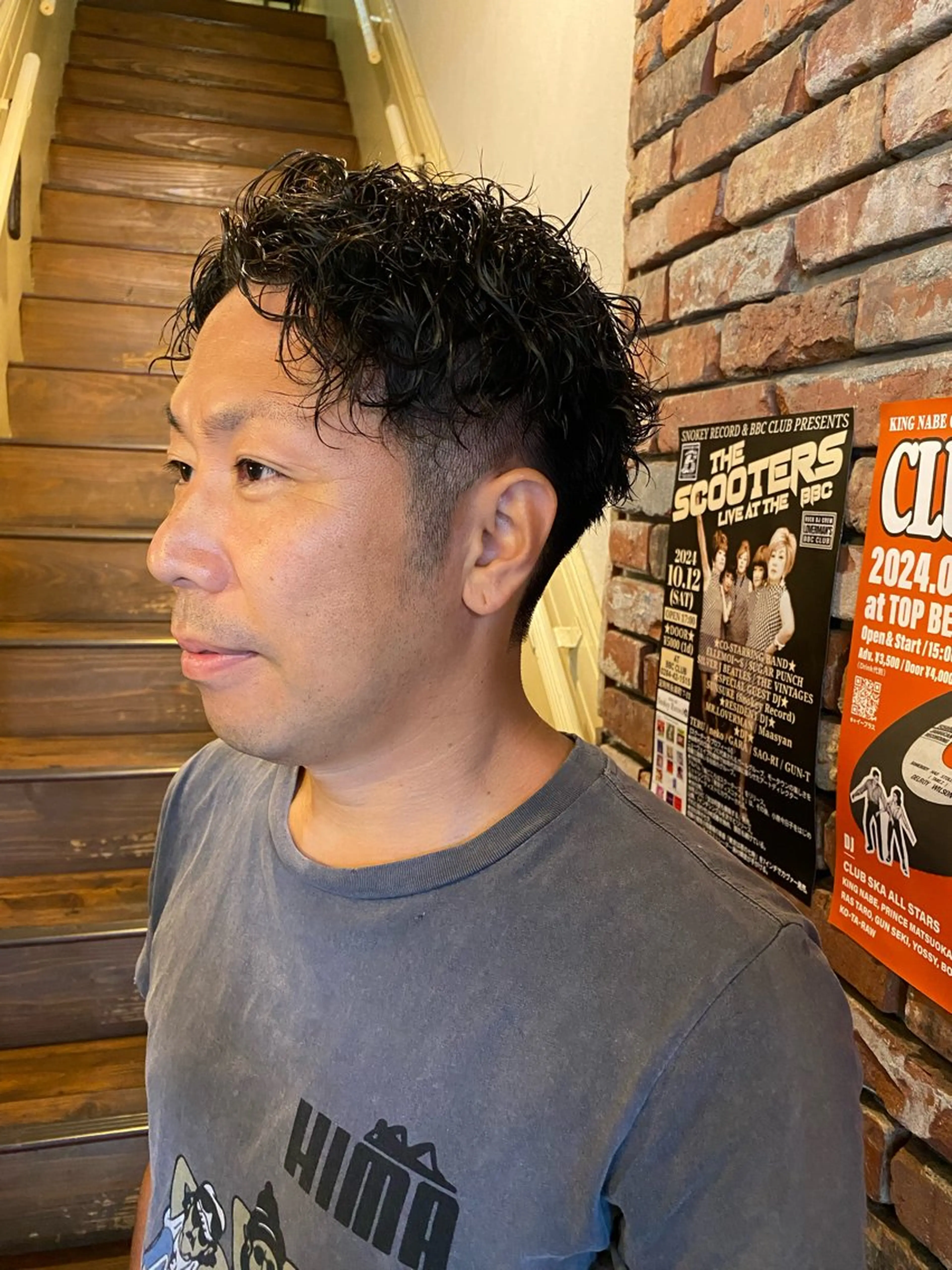 パーマ メンズ 高塩翔大 髪質改善のヘアスタイル