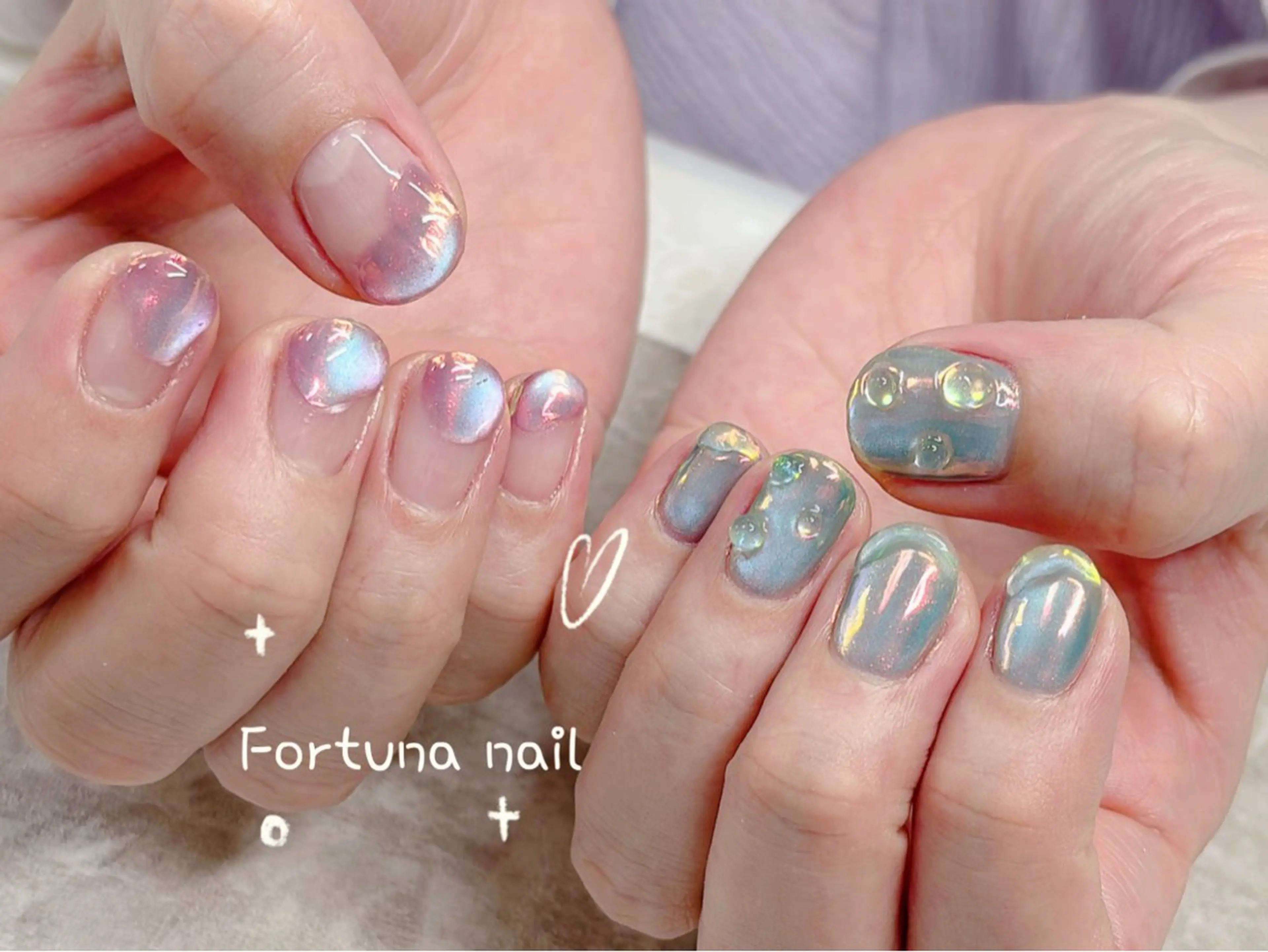 ネイル 持ち込み ハンドネイル ハンドケア Nail •Head スパFortunaのネイルデザイン