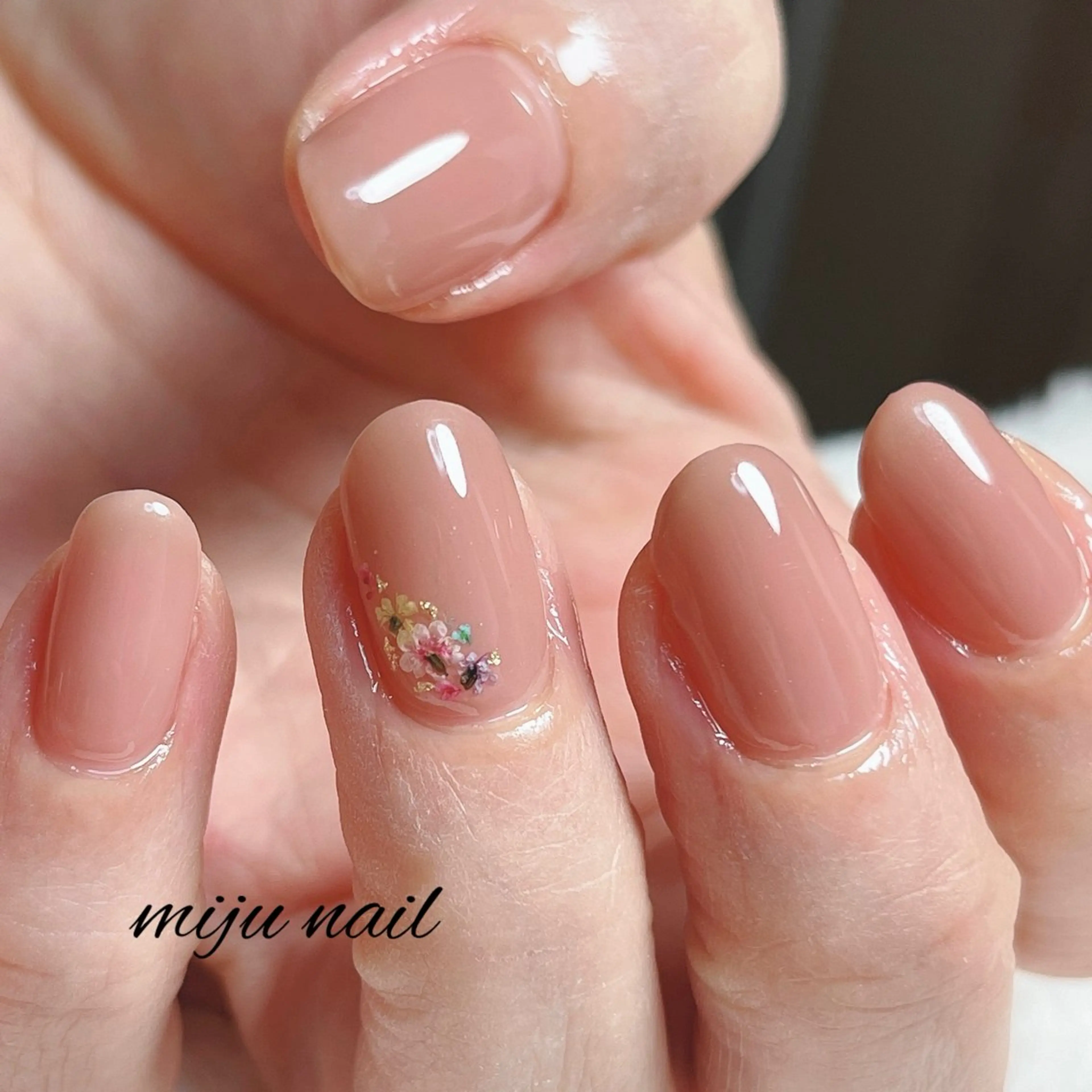 ネイル ❁miju nail 大人上品/自爪育成のネイルデザイン