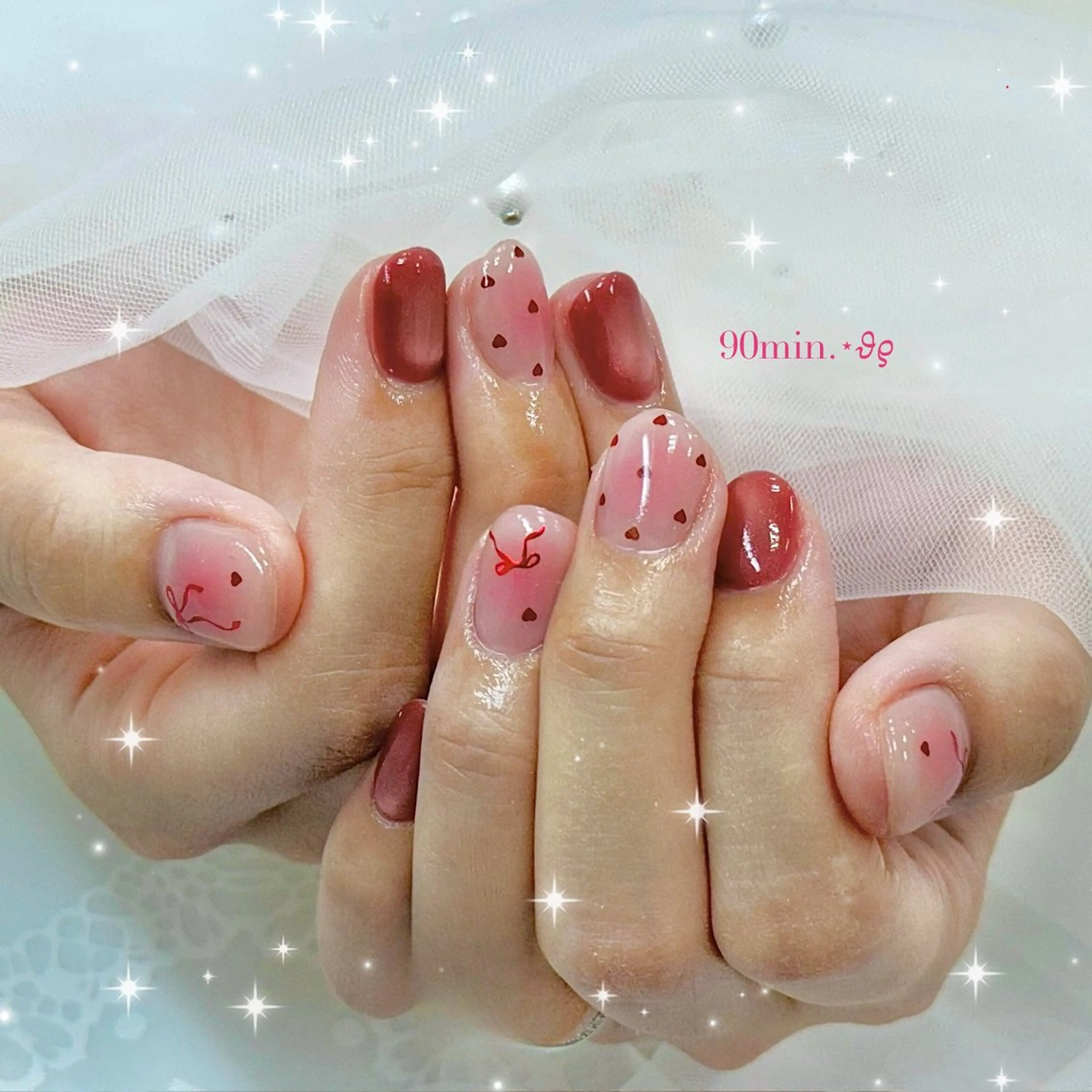 ネイル ハンドネイル Purasia高橋✧ マグ/ワンホン/地雷のネイルデザイン