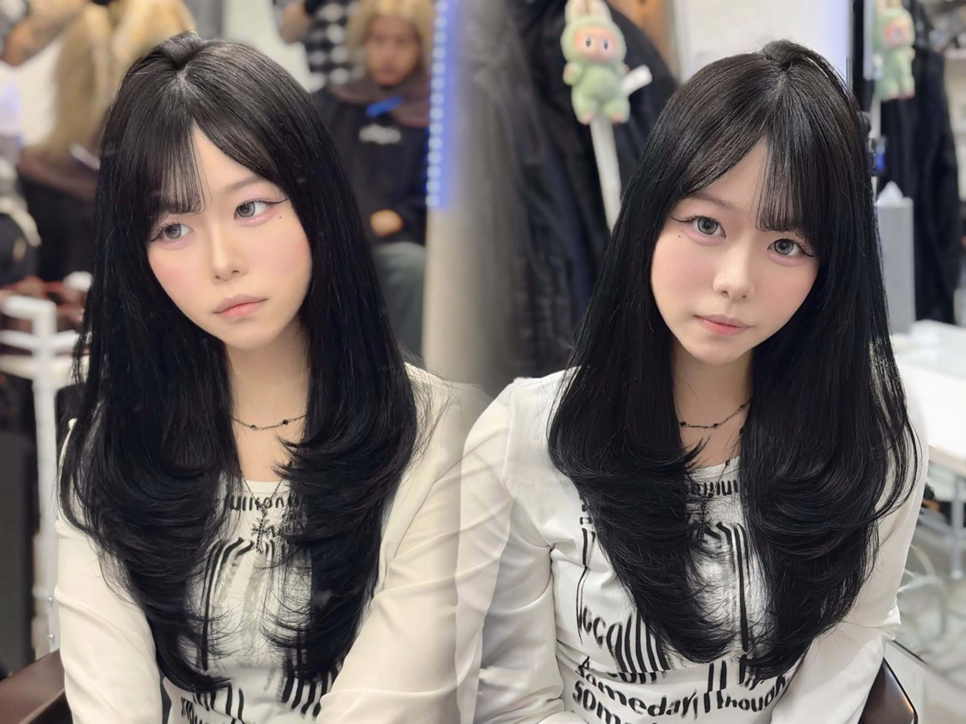 ロング カット ヘアカラー トリートメント シールエクステ/ レイヤーカット/達也のヘアスタイル